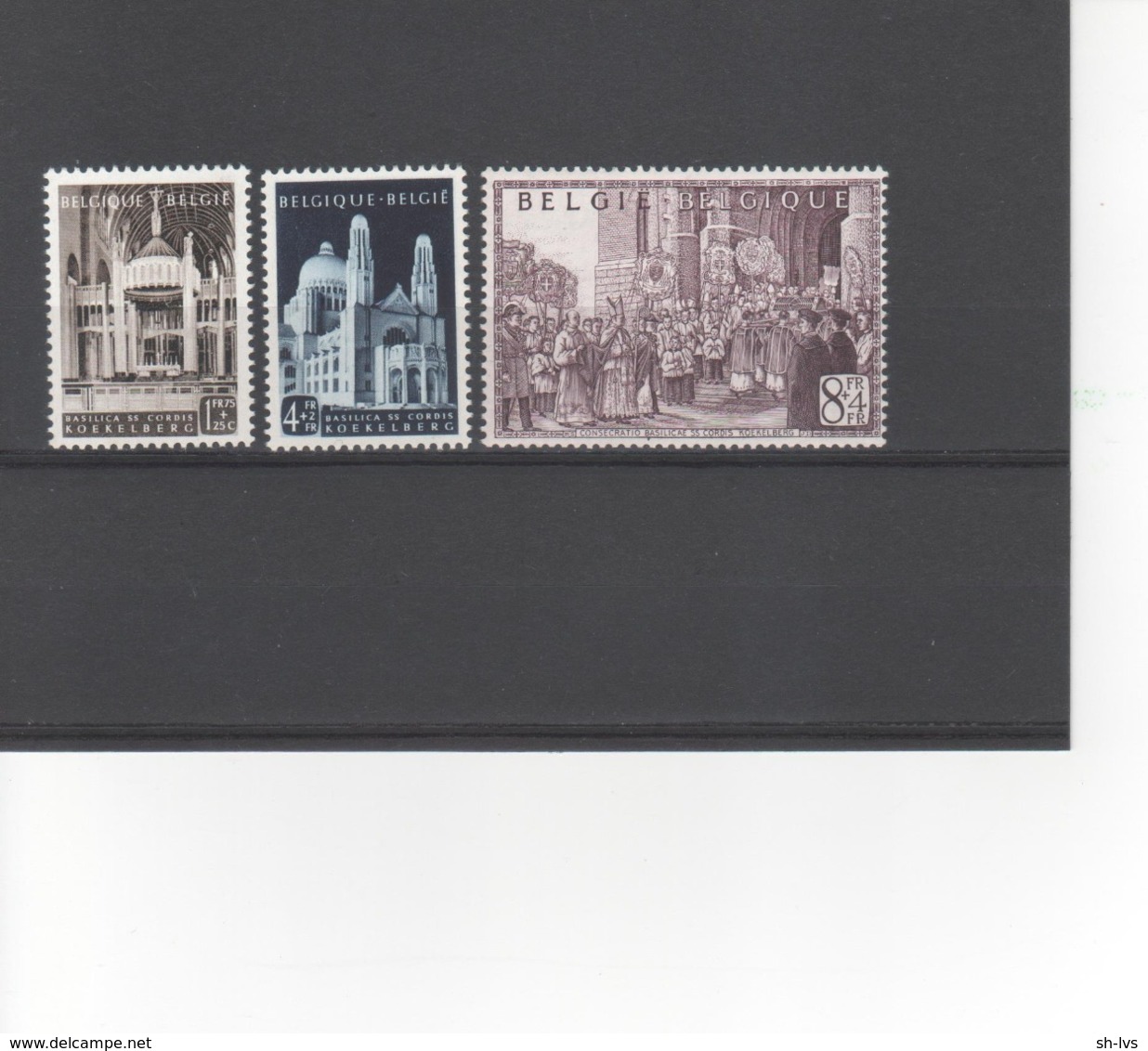 BELGIE - 1952 - 25E VERJAARDAG VAN MONS. VAN ROEY - INWIJDING BASILIEK KOEKELBERG - Unused Stamps