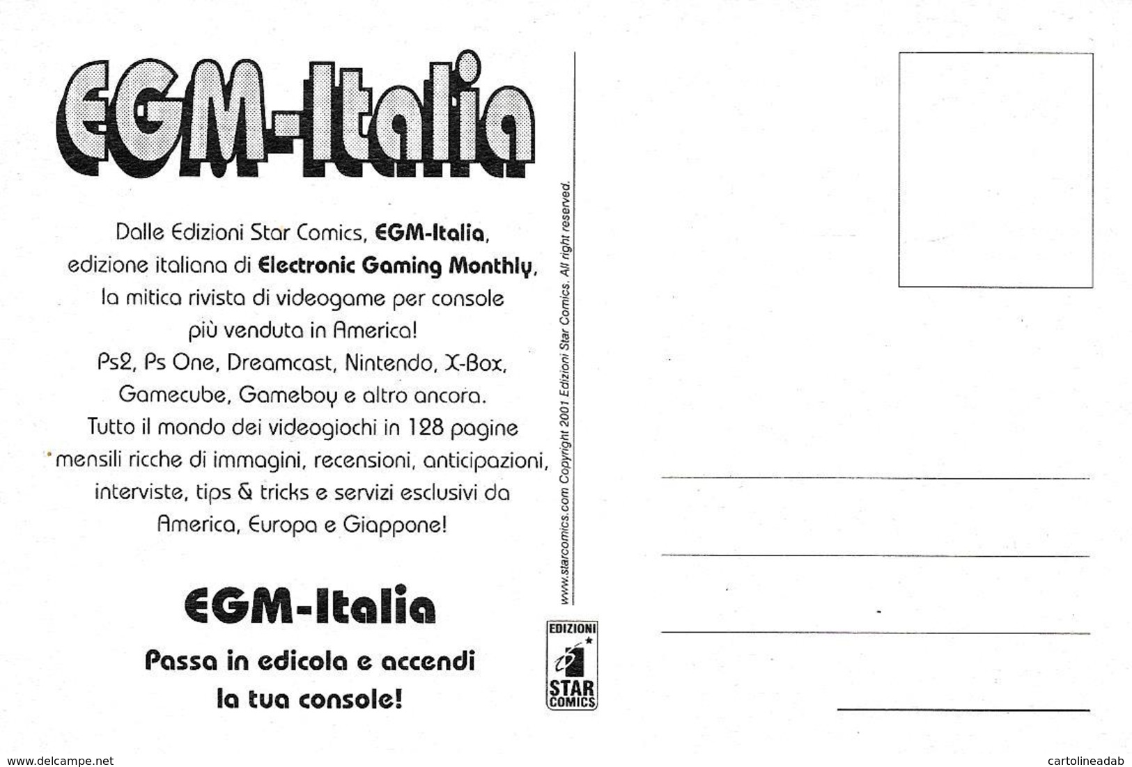 [MD4010] CPM - FUMETTI - EGM ELETTRONIC GAMING MONTHLY ITALIA - STAR COMICS - PERFETTE - NV - Fumetti