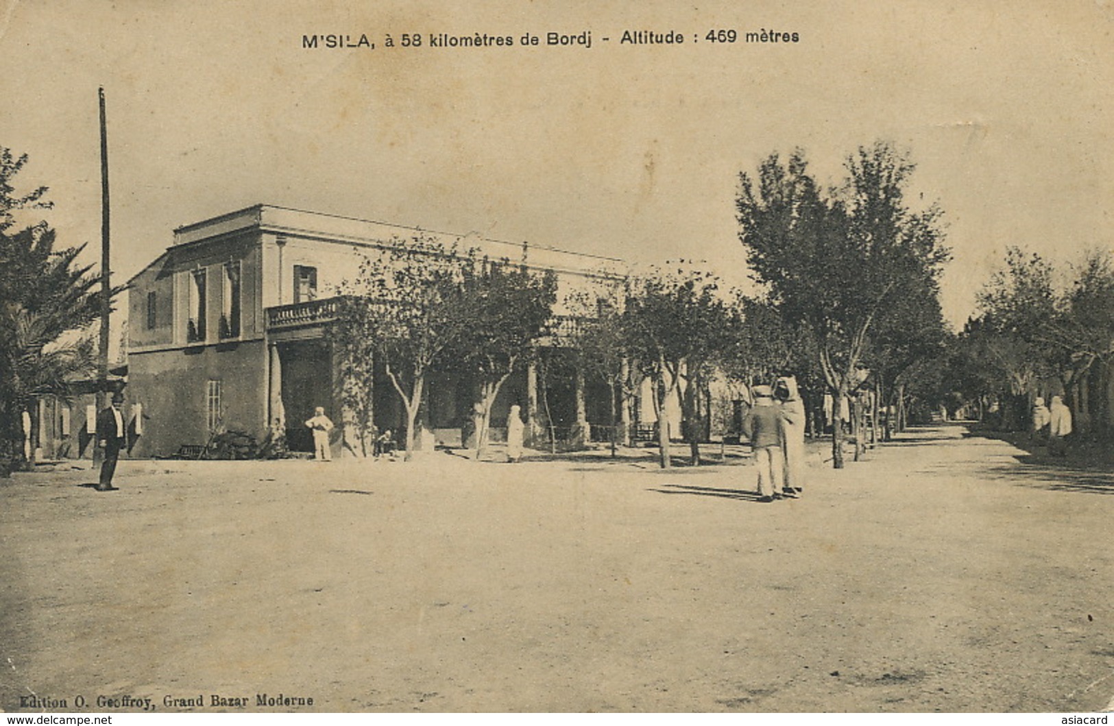 M' Sila à 58 Kilometres De Bordj Edit Geoffroy  Cachet Bordj Bou Arreridj 1913 - M'Sila