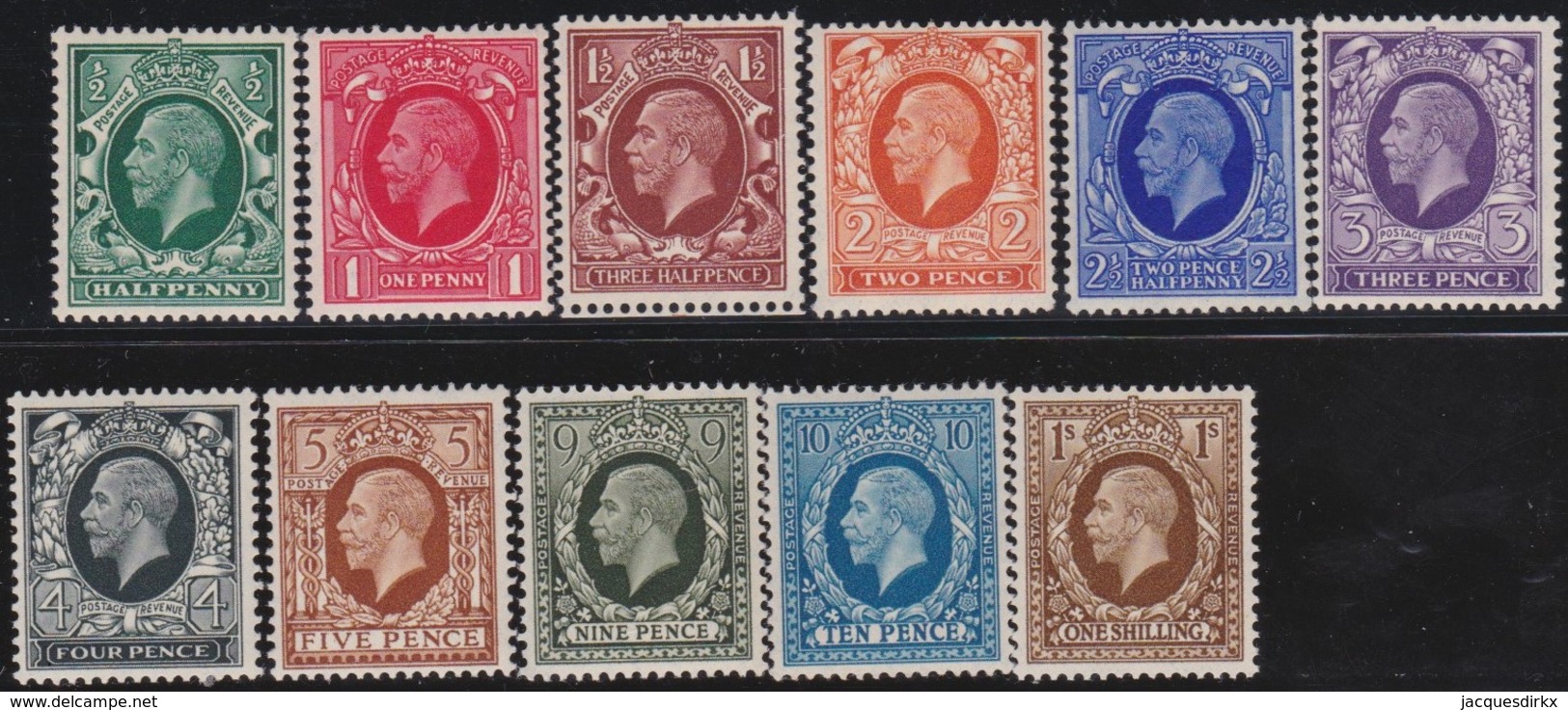 Great Britain  . Yvert    .   187/197      .   **   .    MNH   .   /  .   Postfris - Nuovi