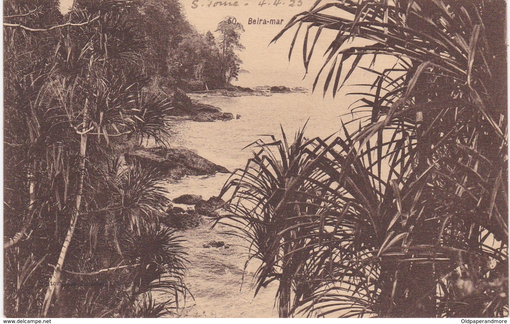 POSTCARD PORTUGAL - OLD COLONY - SÃO TOMÉ E  PRINCIPE - BEIRA - MAR   , S. THOMÉ - Sao Tome Et Principe