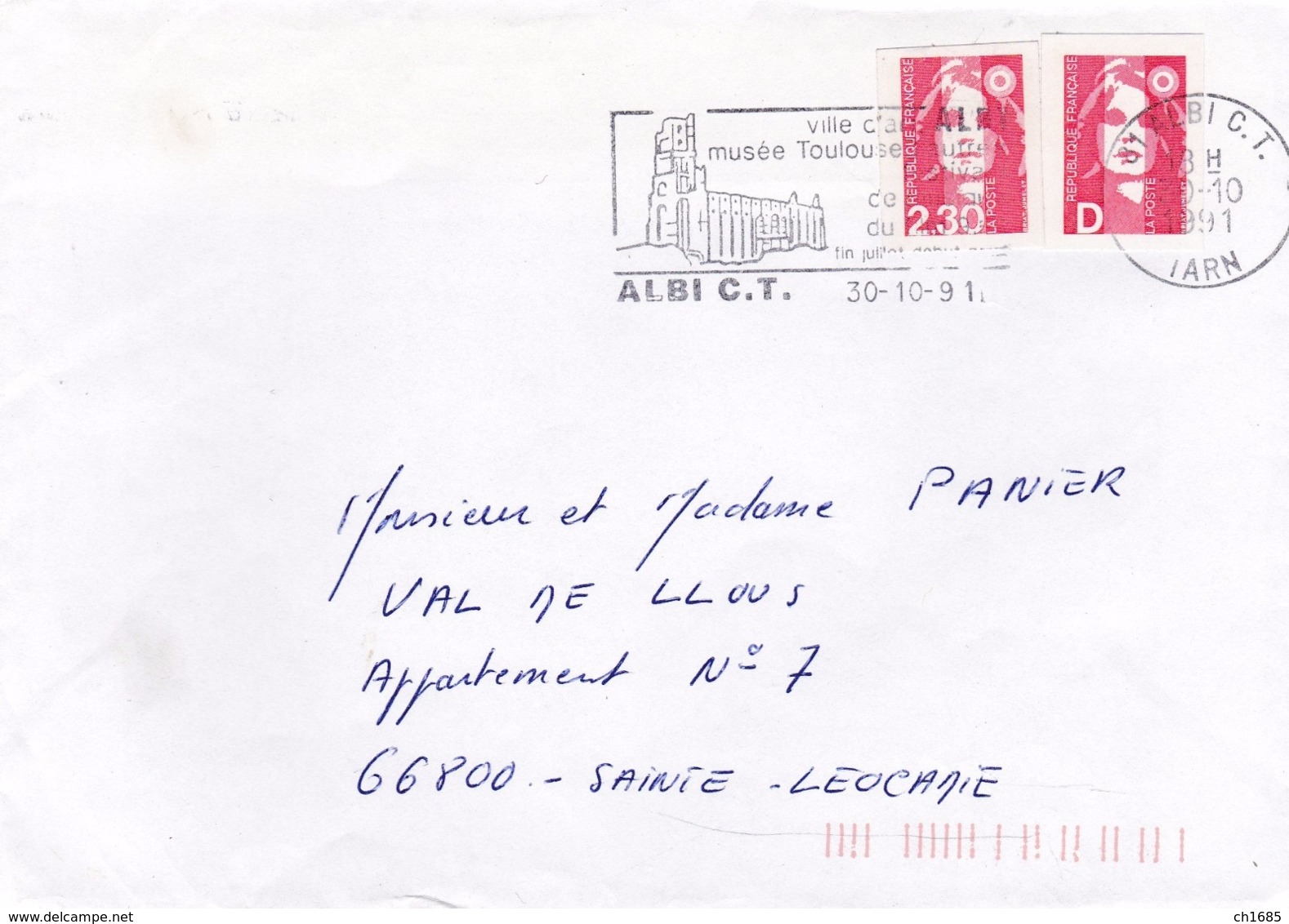 Marianne Du Bicentenaire Adhésives 2,30 Et Lettre D Sur Lettre - 1961-....