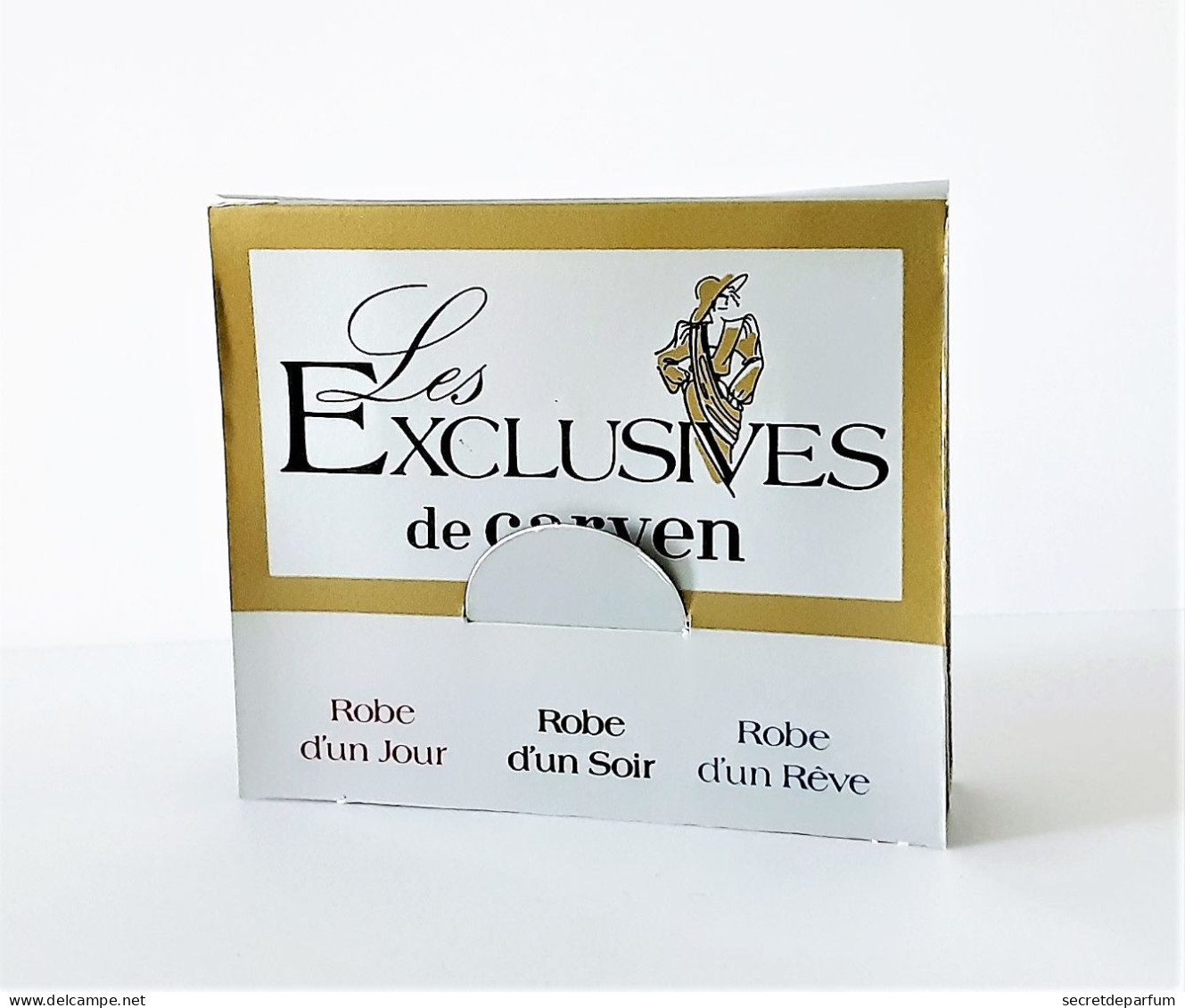 échantillons De Parfum  3 Tubes LES EXCLUSIVES De CARVEN ROBE D'UN JOUR D'UN SOIR D'UN RÊVE - Echantillons (tubes Sur Carte)