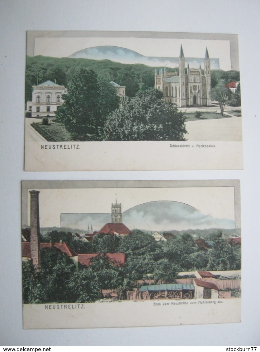 Neustrelitz, 2  Schöne Karten Um 1910 - Neustrelitz