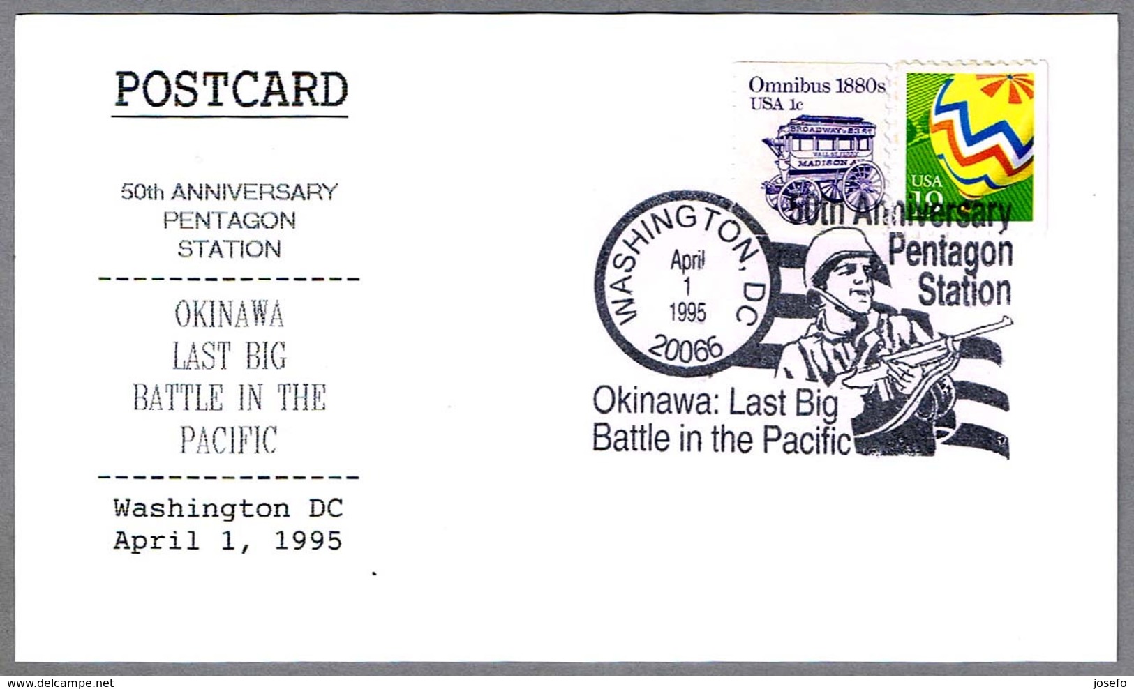 OKINAWA, La Ultima Gran Batalla Del Pacifico - Last Big Battle In The Pacific. Washington DC 1995 - WW2 (II Guerra Mundial)