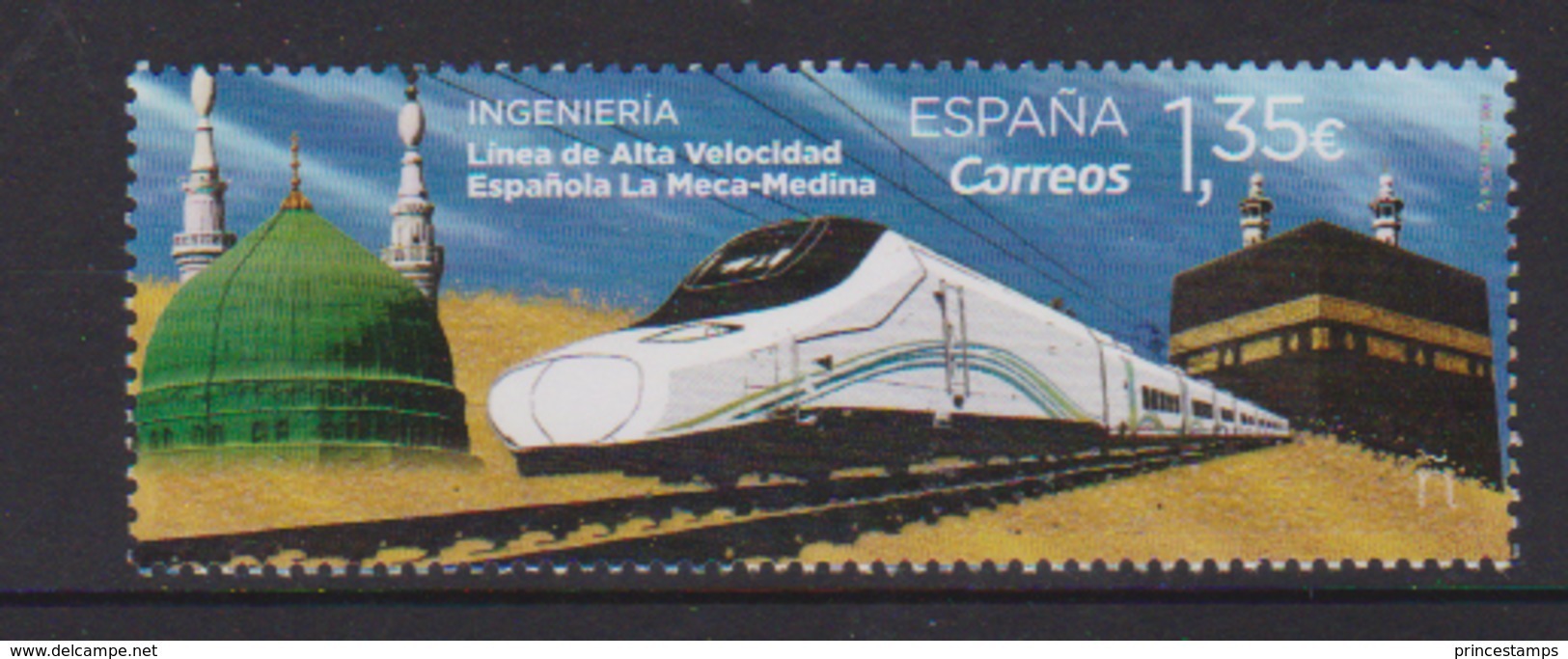 Spain (2018) - Set -  / Trains - Locomotives - Train - Trenes - Treni - Eisenbahn - UNUSUAL - Touch - Eisenbahnen