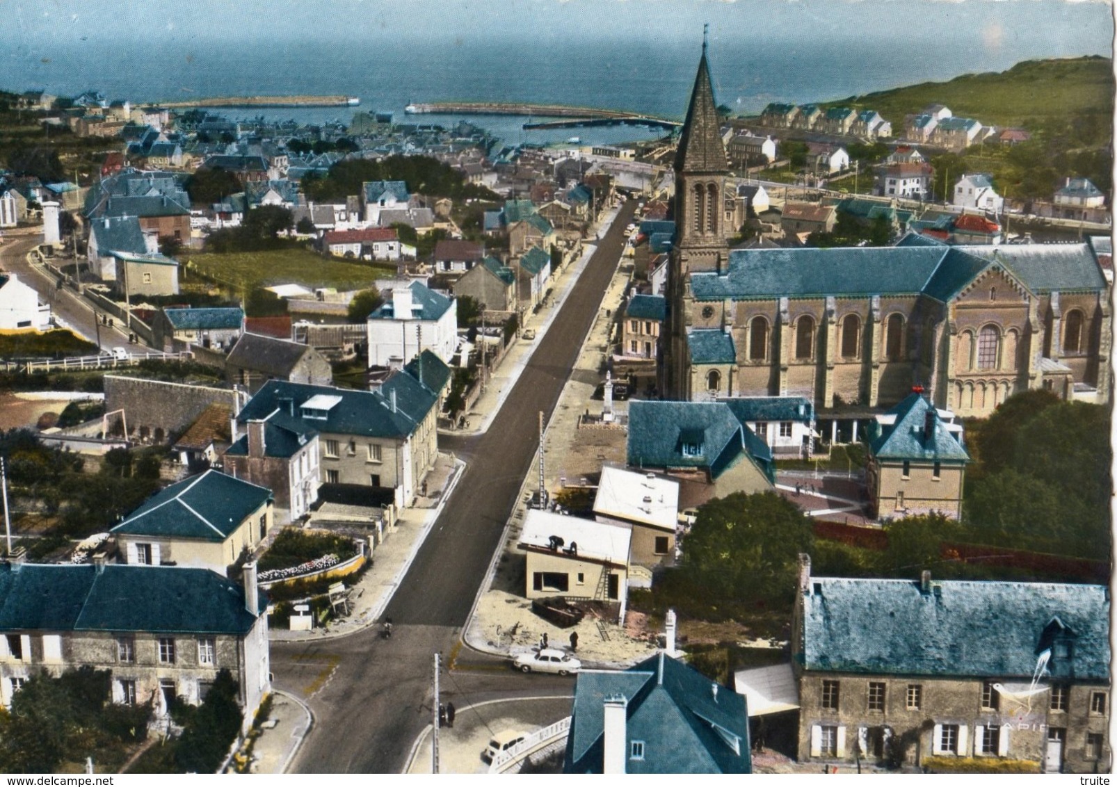 PORT-EN-BESSIN LE PORT VUE AERIENNE - Port-en-Bessin-Huppain