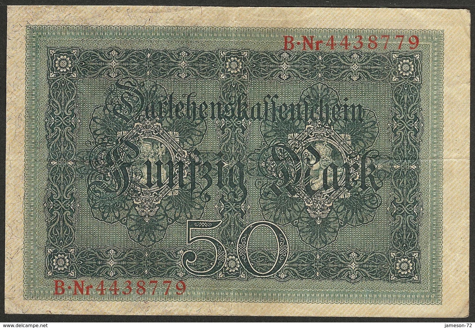 GERMANY - 50 Mark 1914 P# 49b Europe Banknote - Edelweiss Coins - 50 Mark