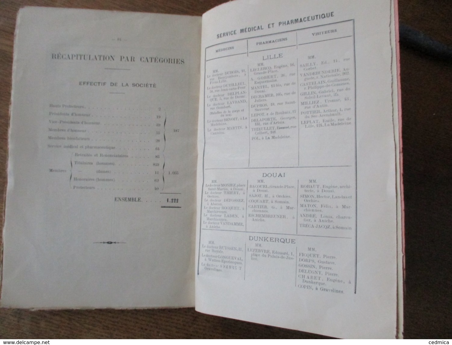 LILLE SOCIETE DES SAUVETEURS DU NORD ET DU PAS DE CALAIS COMPTE RENDU DE LA FÊTE SOLENNELLE DU 18 JUIN 1905 87 PAGES - Documents Historiques