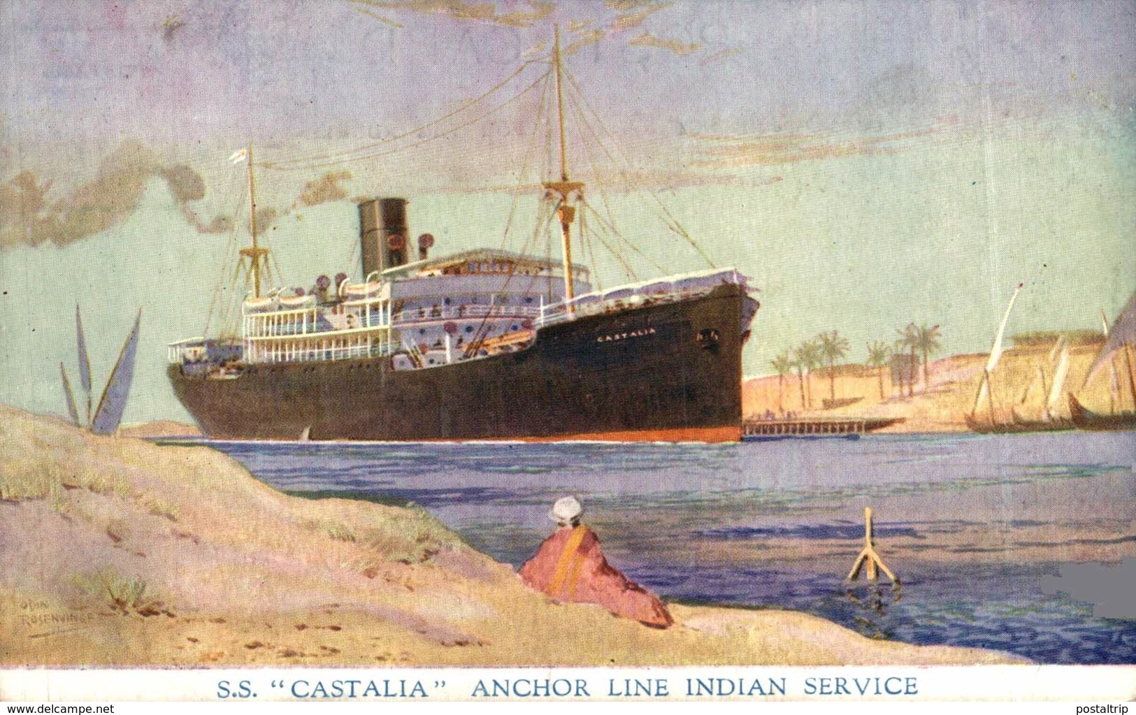 S.S. CASTALIA Orion, Orient Line. CARGO SHIP - Steamers