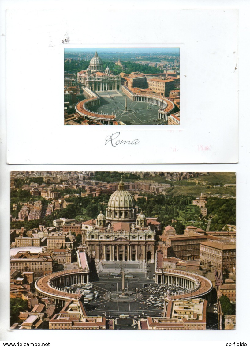 ITALIE . ROME . ITALIA . ROMA . " PIAZZA S. PIETRO " & " PIAZZA S. PIETRO " . 2 CPM - Réf. N°23254 - - Collezioni & Lotti