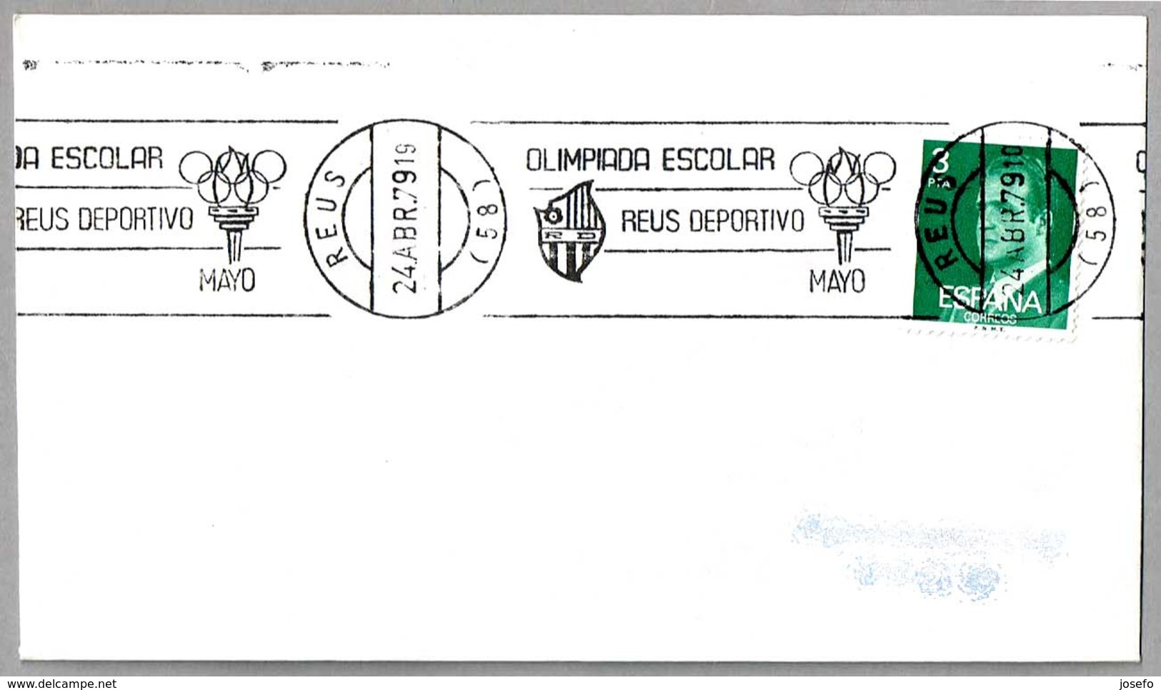 OLIMPIADA ESCOLAR REUS DEPORTIVO - SCHOOL OLYMPICS. Reus, Tarragona, 1979 - Otros & Sin Clasificación