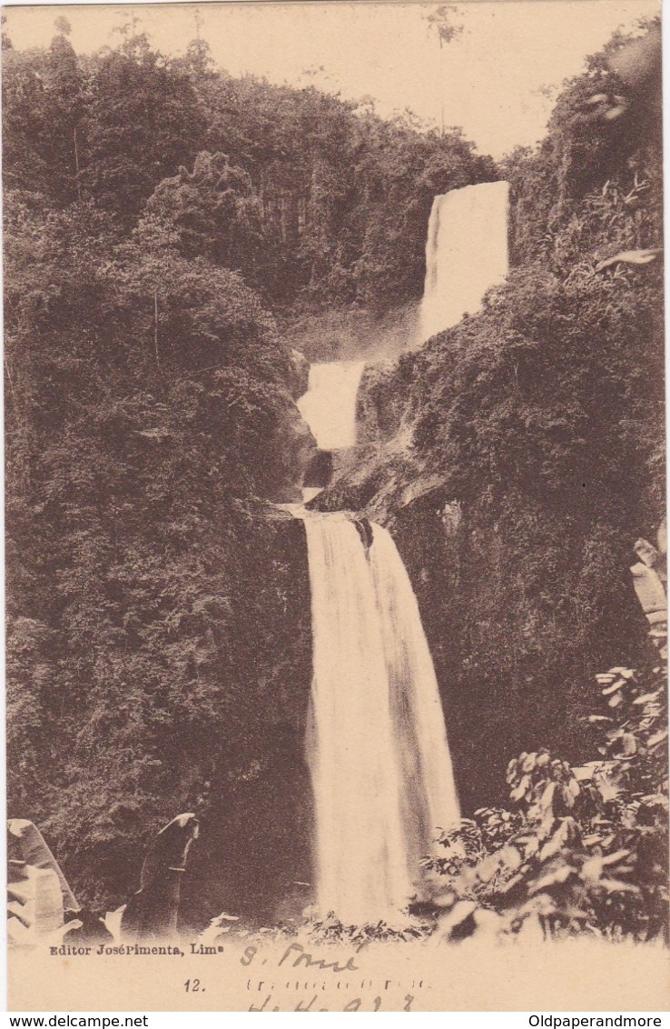 POSTCARD PORTUGAL - OLD COLONY - SÃO TOMÉ E  PRINCIPE - CASCATA    , S. THOMÉ - Sao Tome Et Principe