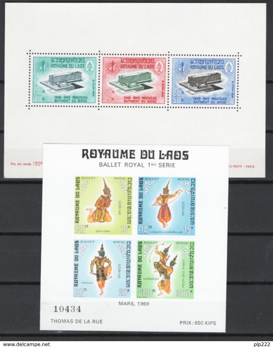 Laos 1953/71 Advanced Collection 180 Val + 2 S/S **/MNH VF - Laos