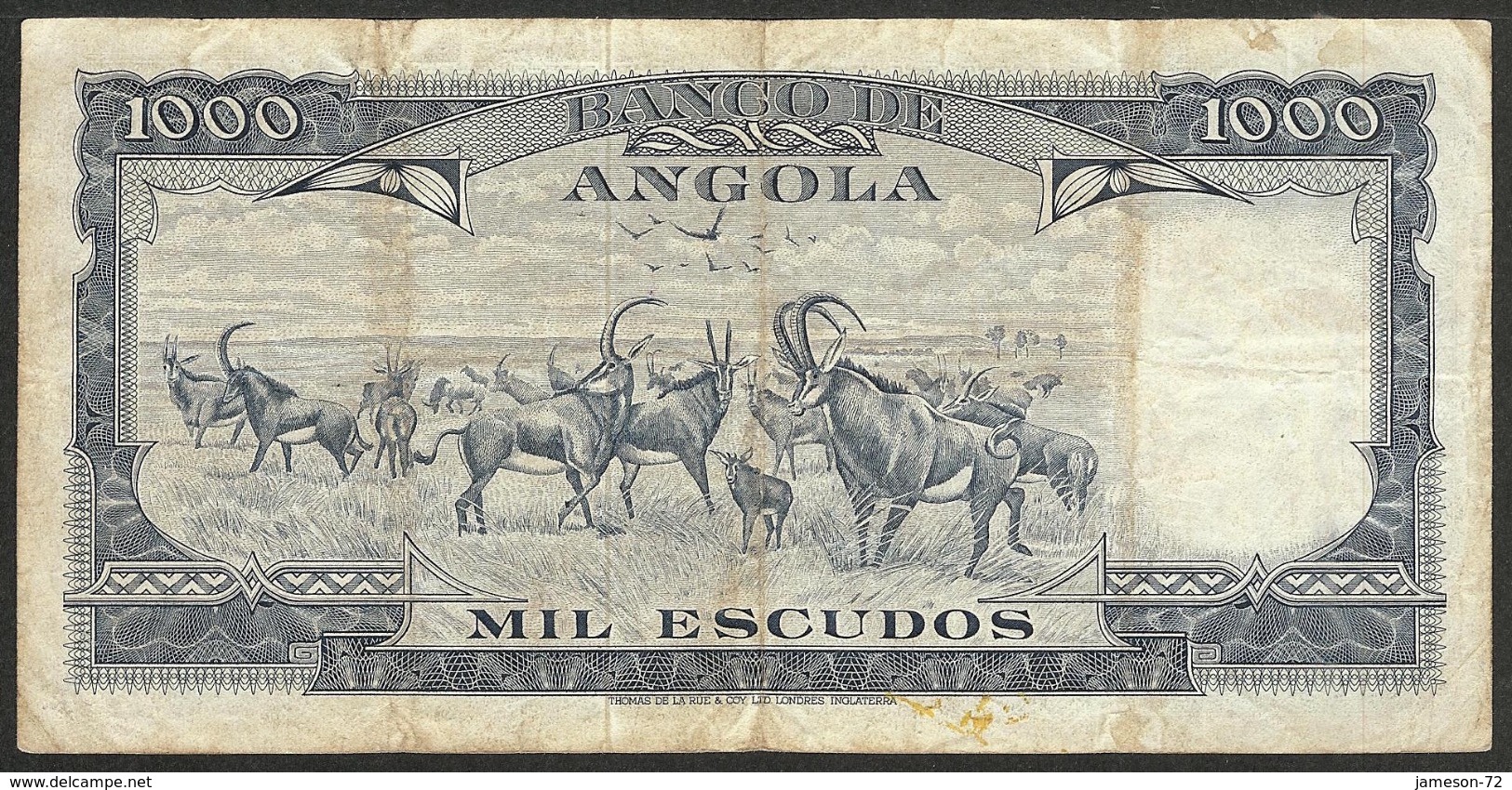 ANGOLA - 1000 Escudos 1970 "Americo Tomas" P# 98 - Edelweiss Coins - Angola