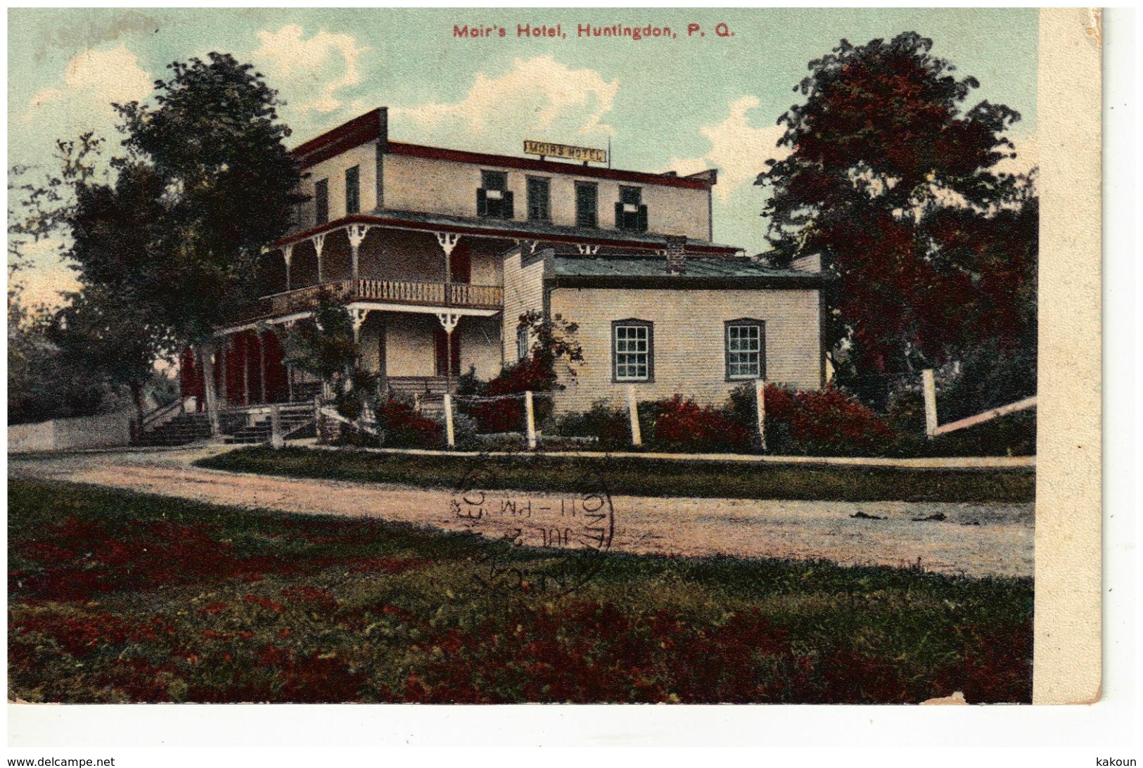 1907 - Moir's Hotel, Huntingdon, Quebec, Montreal News Co. (6739) - Other & Unclassified