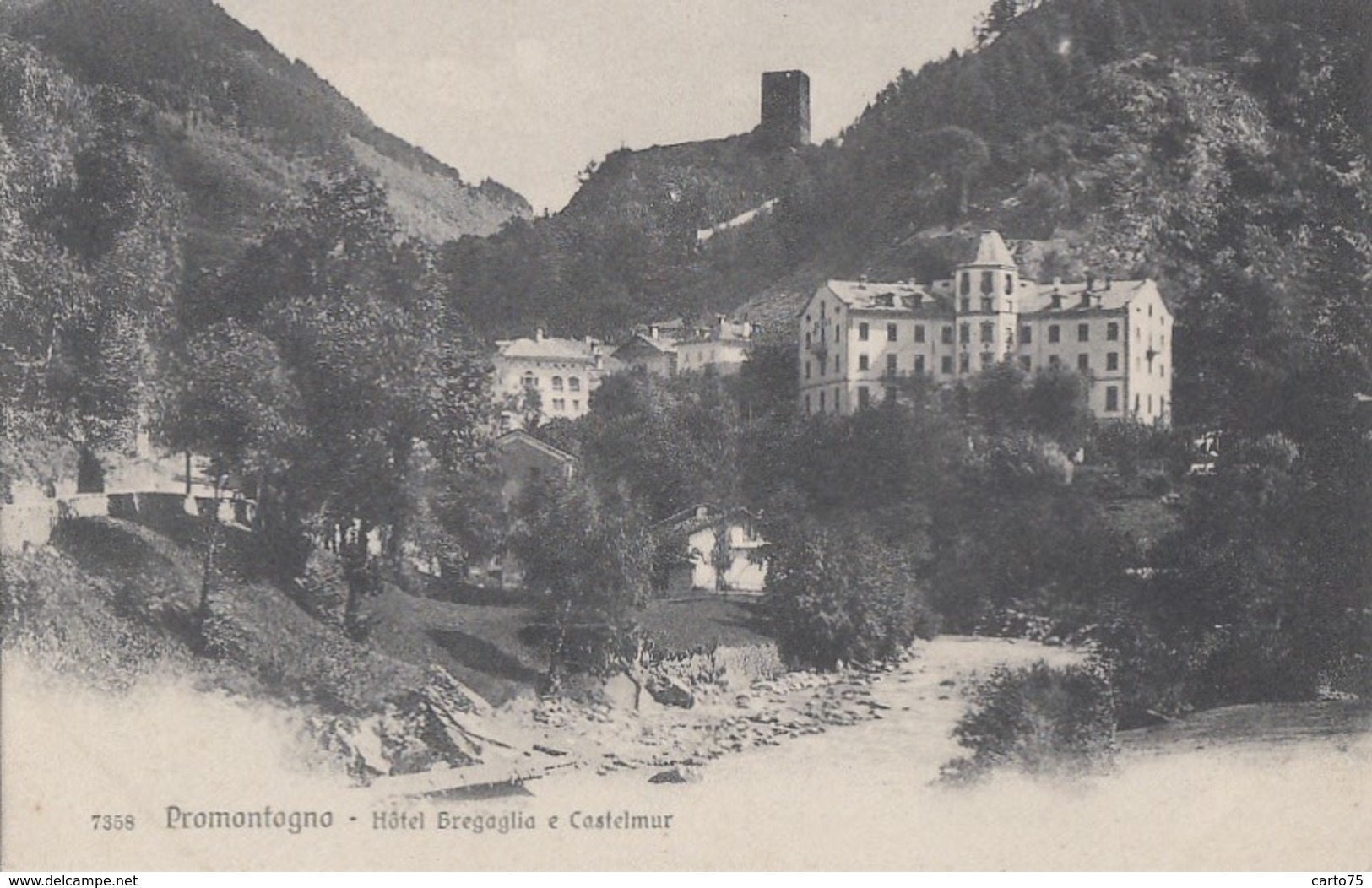 Suisse - Promontogno - Hôtel Bregaglia E Castelmur - Edition Wehrli N° 7358 - Bregaglia