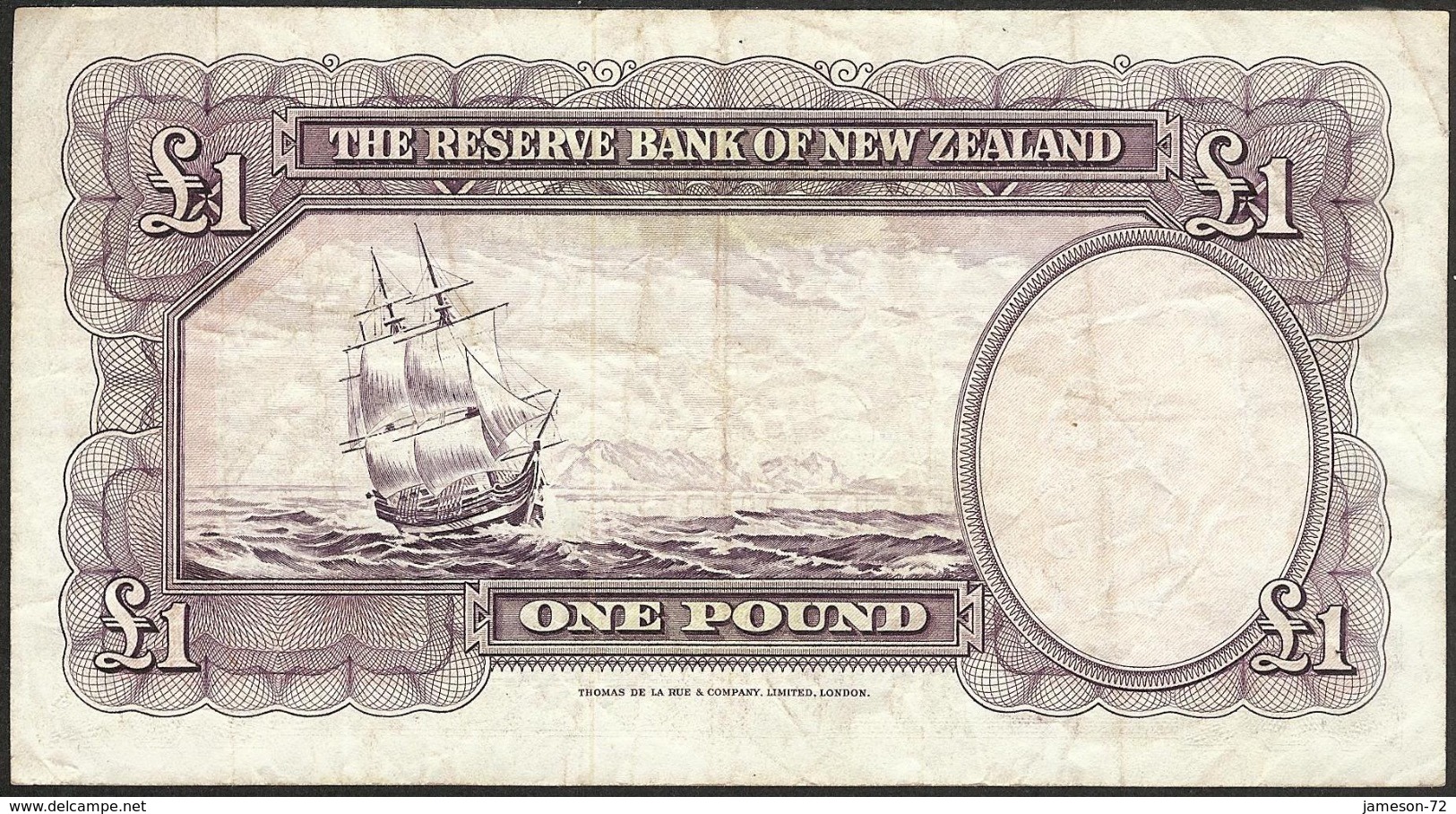 NEW ZEALAND - 1 Pound ND (1960-67) P# 159d Oceania Banknote - Edelweiss Coins - Nouvelle-Zélande