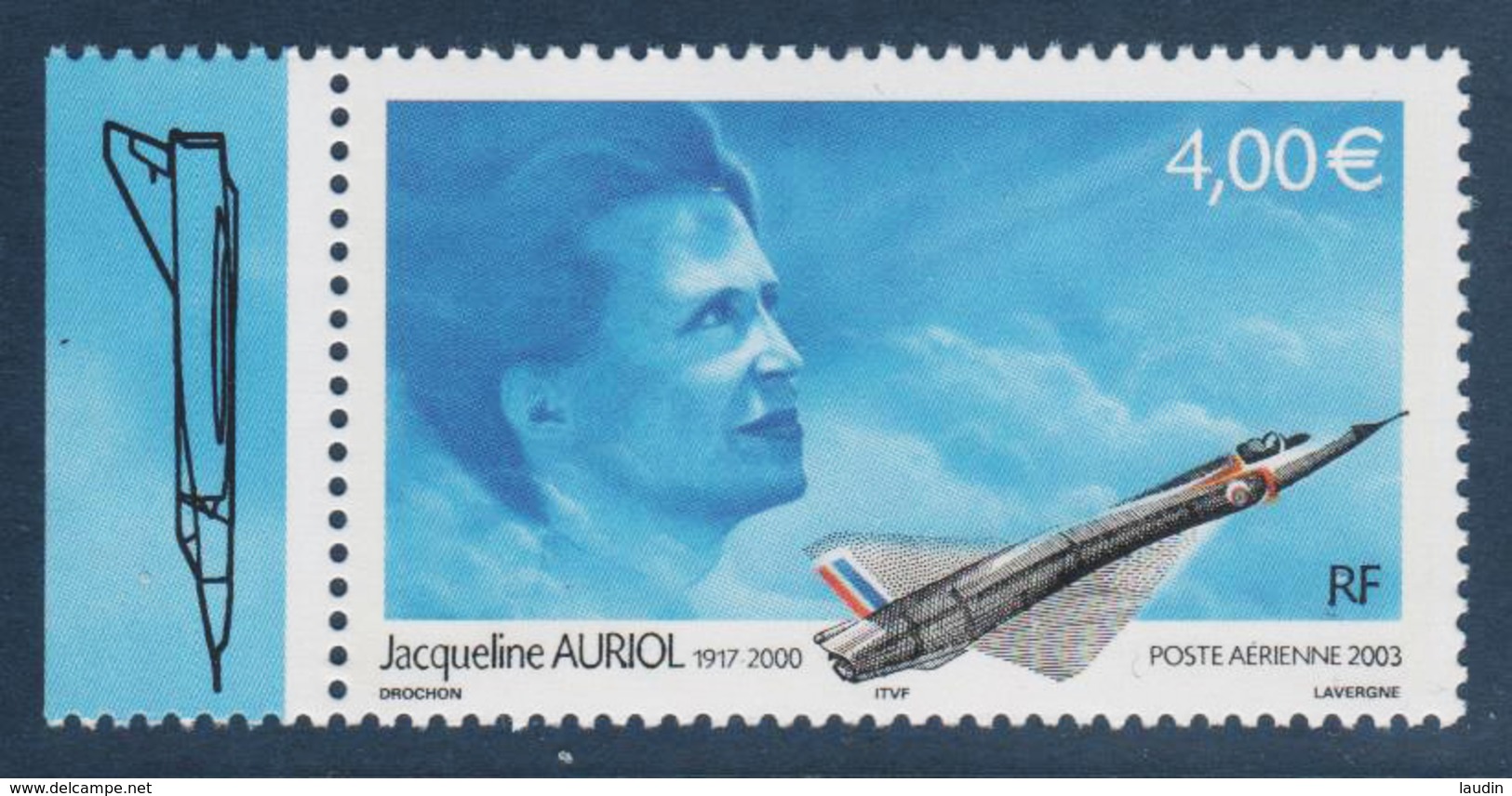 Poste Aérienne N° 66 A , Jacqueline Auriol , Provenant De La Feuille De 10 Timbres , Port Gratuit - 1960-.... Mint/hinged