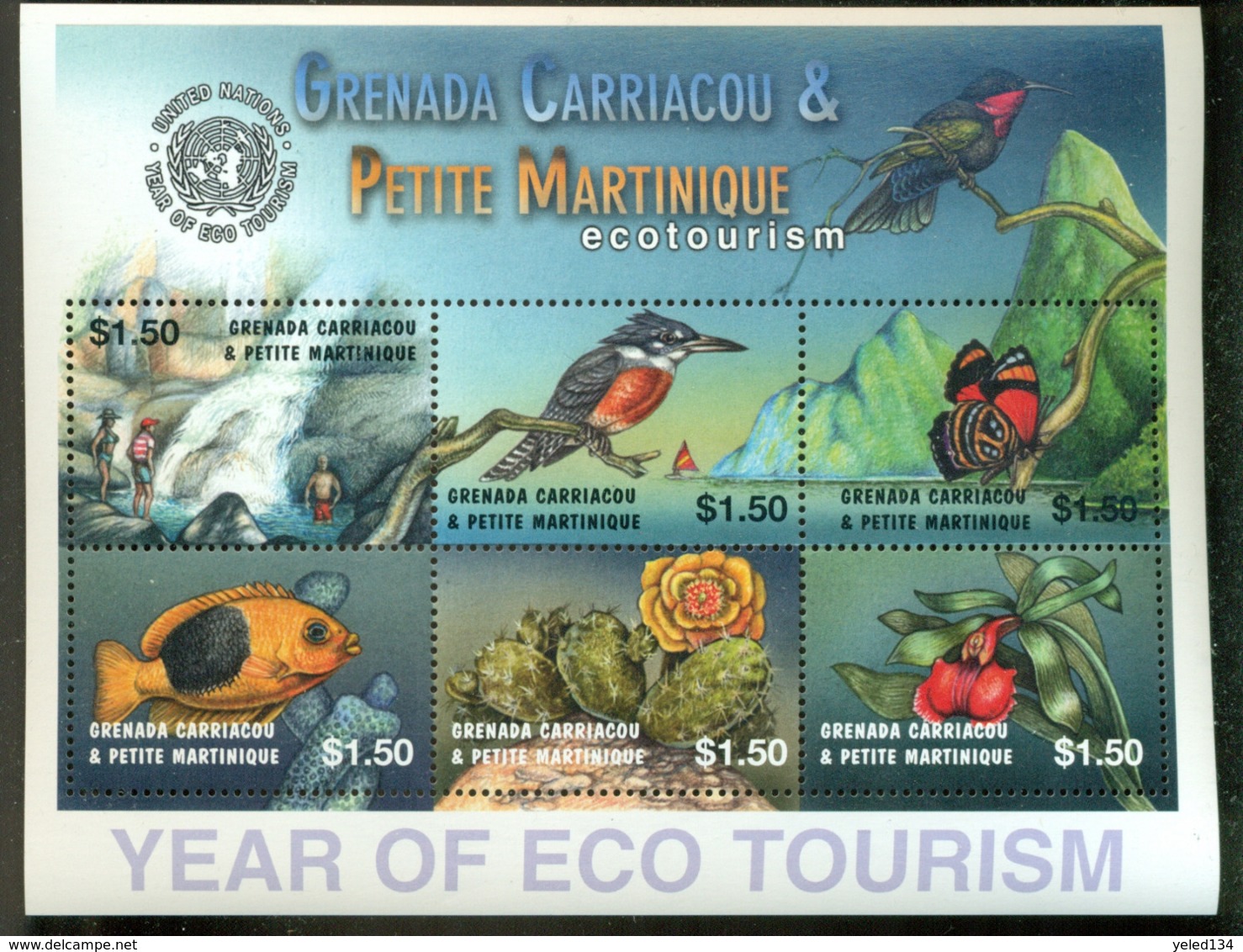 GRENADA & 2400 MINT NEVER HINGED MINI SHEET OF ECO TOURISM ; WILDLIFE & ANIMALS - Autres & Non Classés