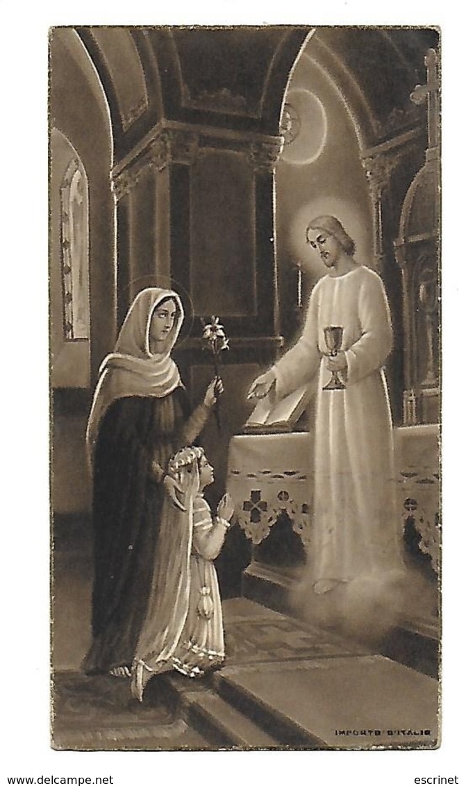 Souvenir Première Communion - Eglise St-Ennemond - 1938 - Devotieprenten