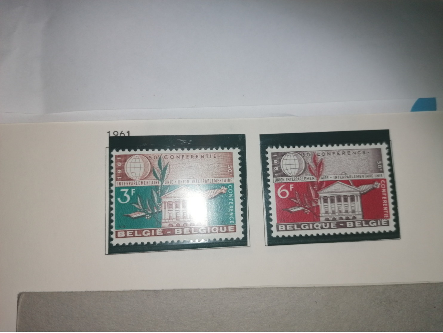 50 Emme Conférence Interparlementaire (COB 1191 A 1192)** - Unused Stamps