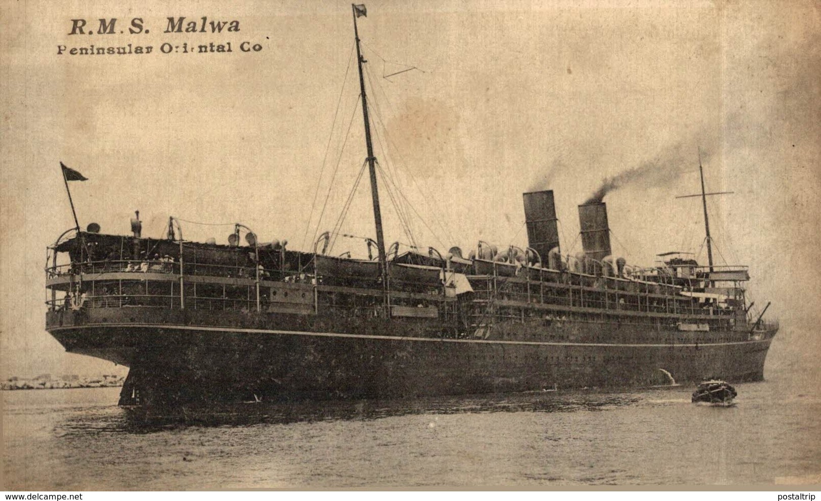 R.M.S. MALVA  Orion, Orient Line. CARGO SHIP - Piroscafi