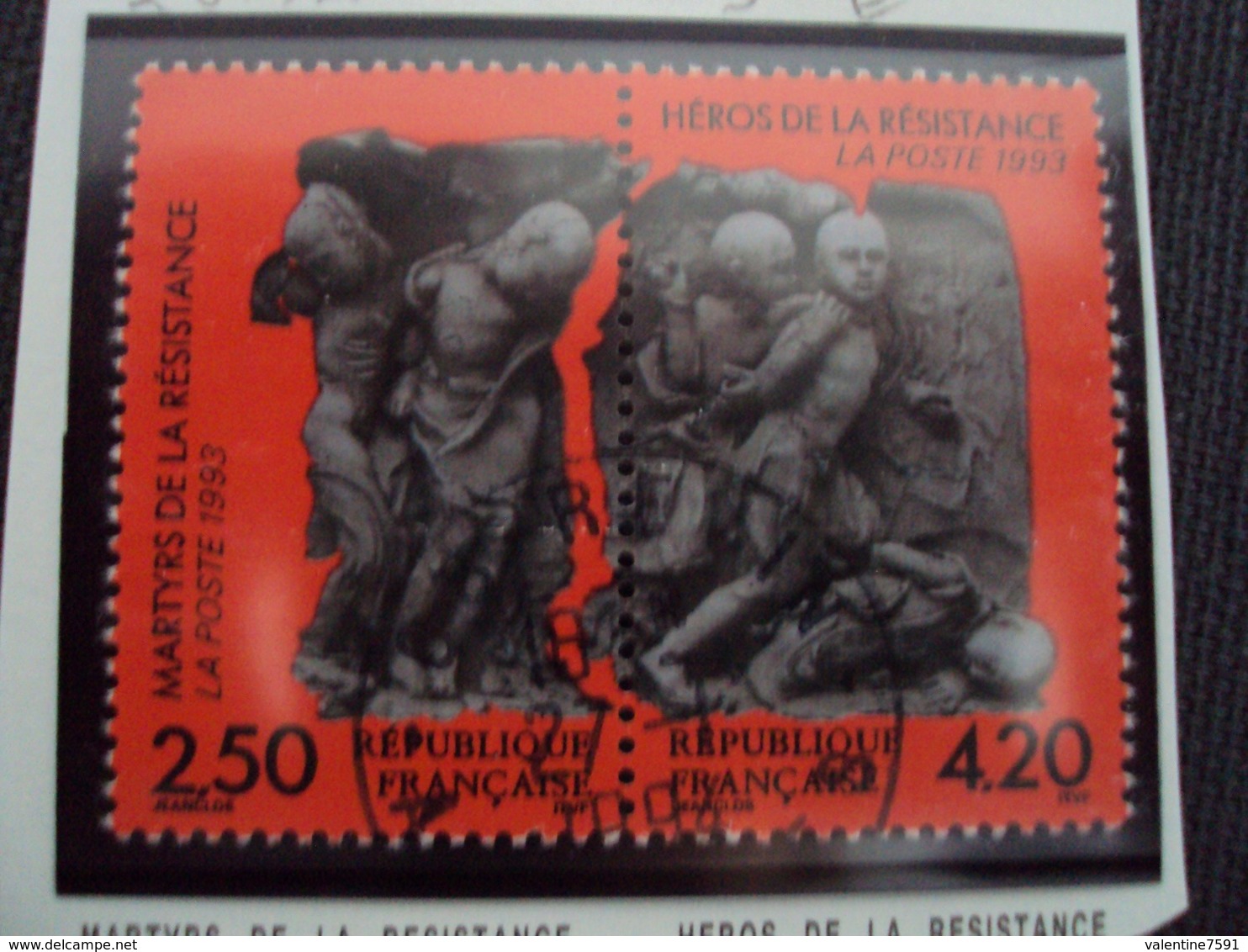 1990-99 Timbre Oblitéré N° 2813a     "  Martyrs De La Résistance      "    Net     3 Euros - Used Stamps