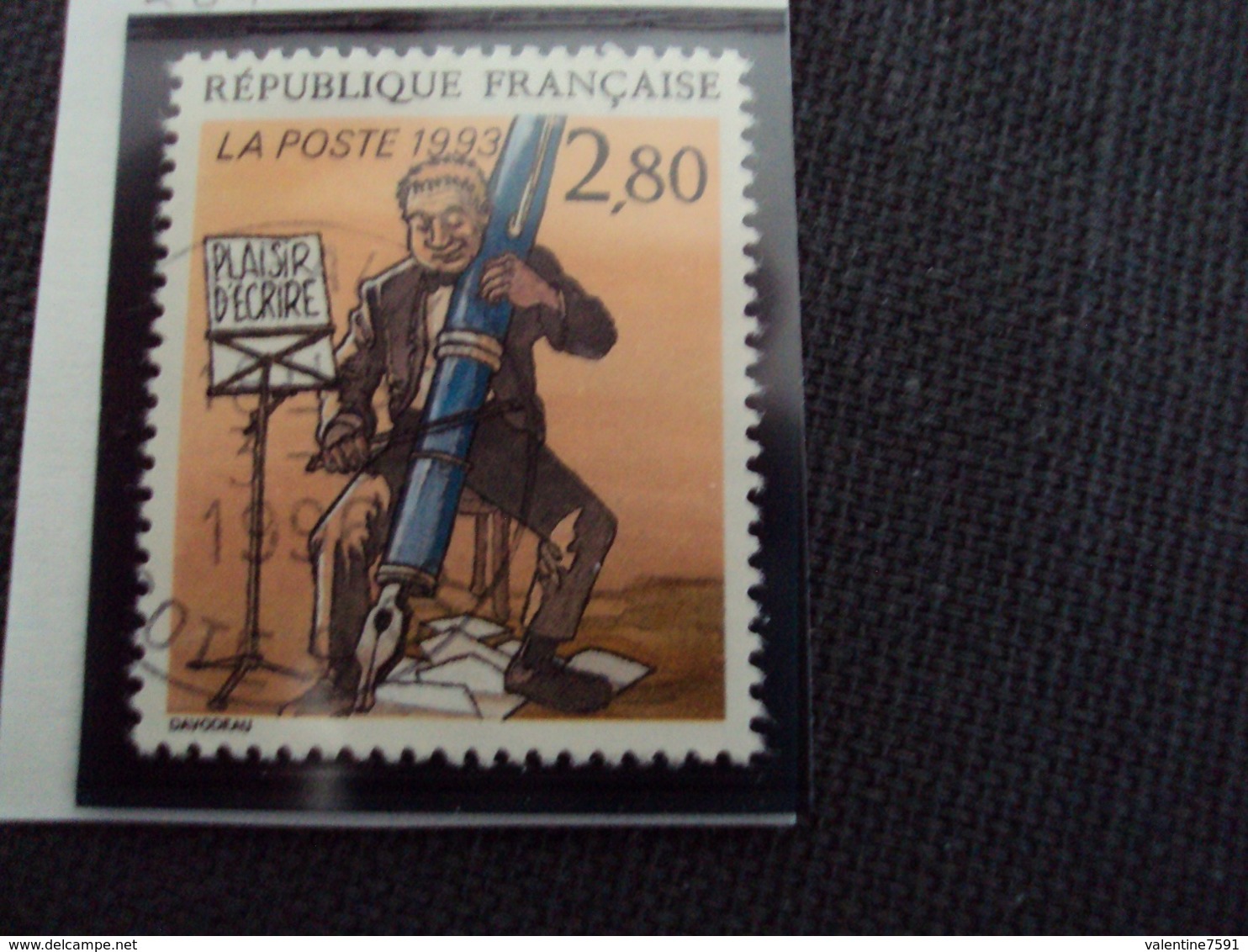 1990-99 Timbre Oblitéré N°2841      "  Plaisir D'écrire: Davodeau       "    Net    0.30 - Used Stamps