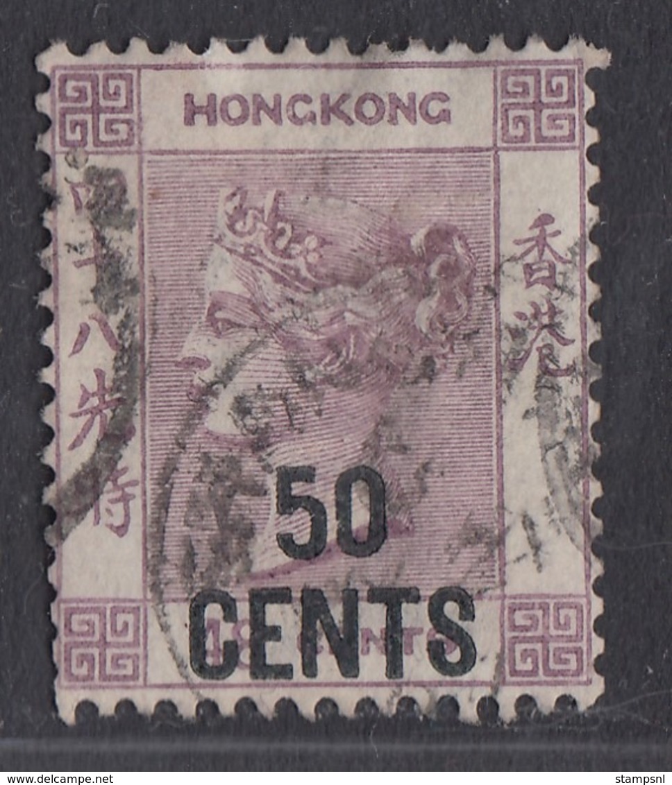 Hong Kong - 1885-90 - 50c On 48c Yv.55 - Used - Nuevos