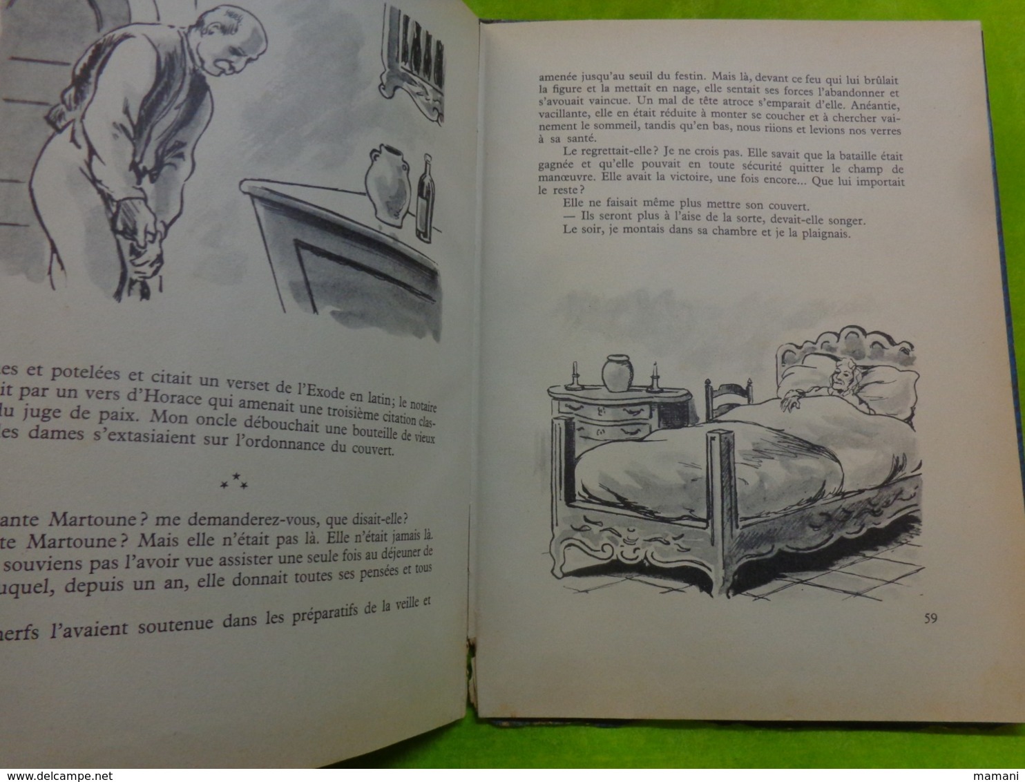 au pays de Magali -charles de richter contes -illustr. pierre rousseau-1953- bibliotheque rouge et bleue