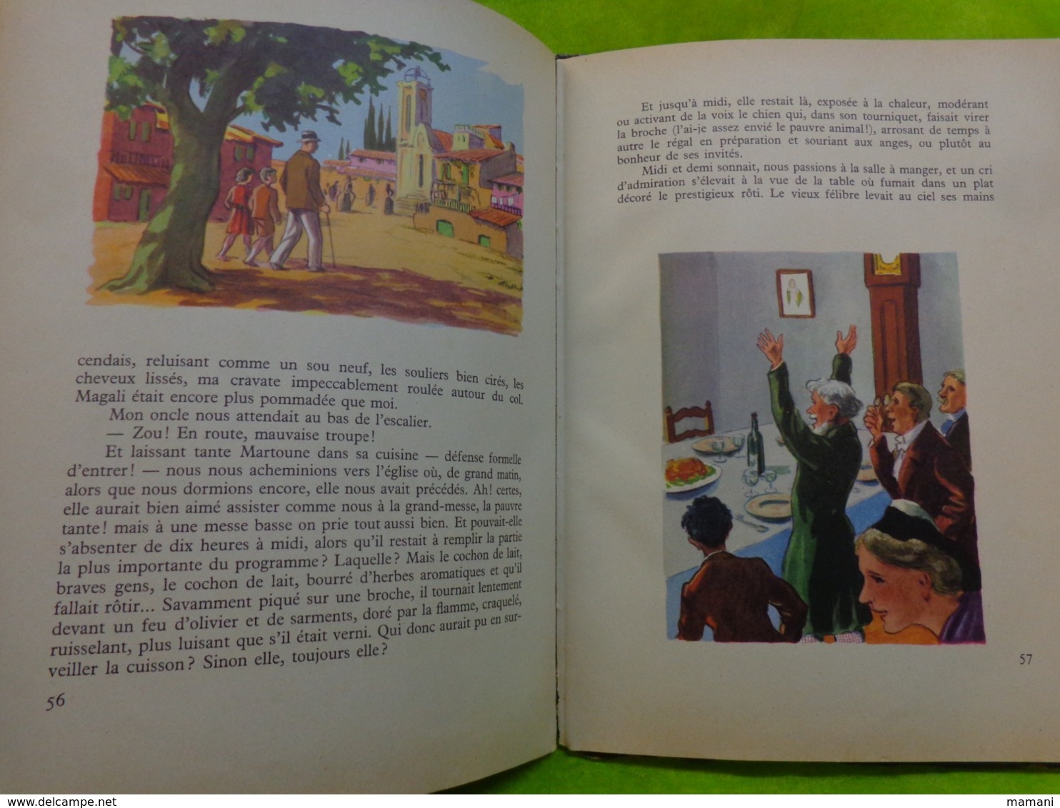 au pays de Magali -charles de richter contes -illustr. pierre rousseau-1953- bibliotheque rouge et bleue