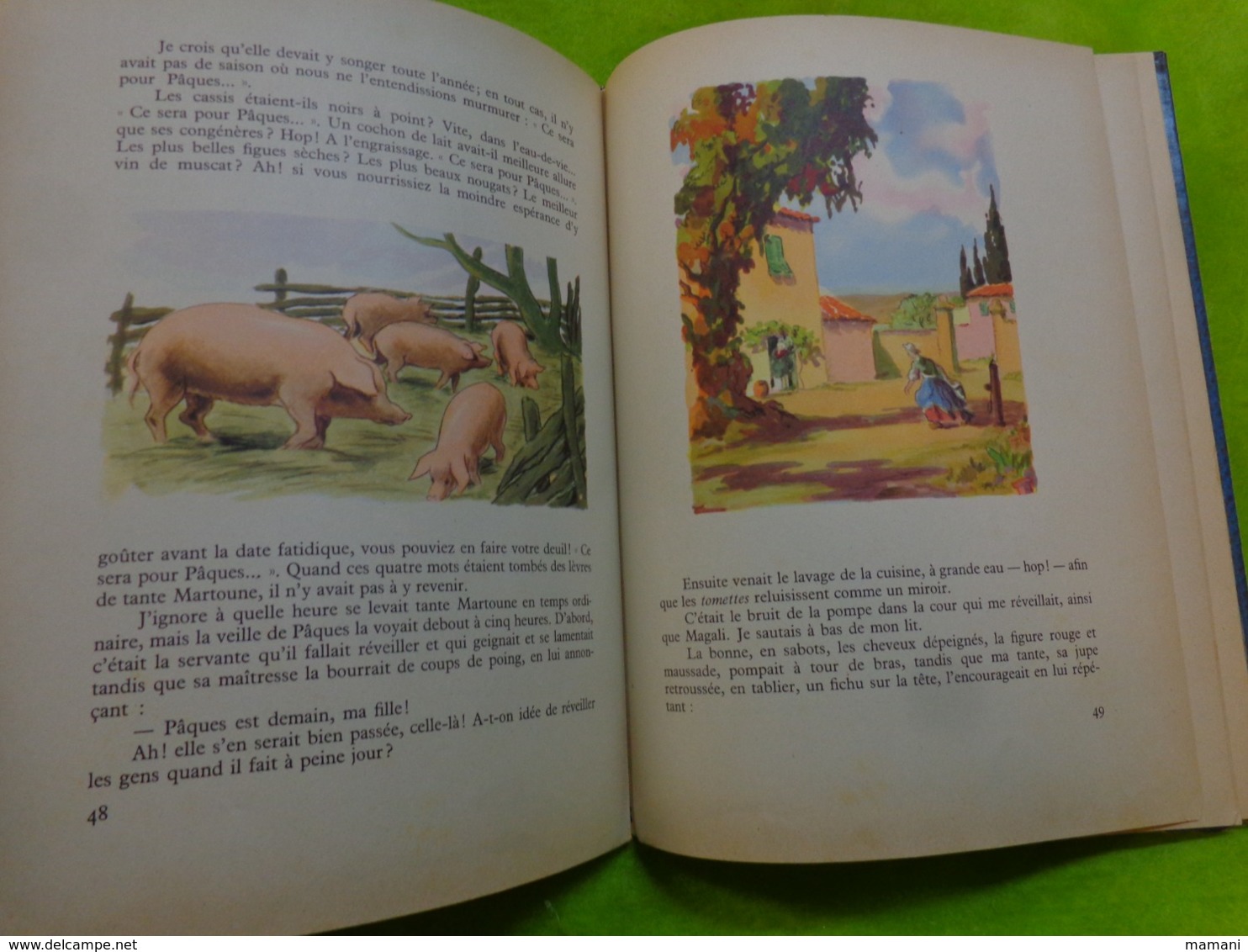 au pays de Magali -charles de richter contes -illustr. pierre rousseau-1953- bibliotheque rouge et bleue