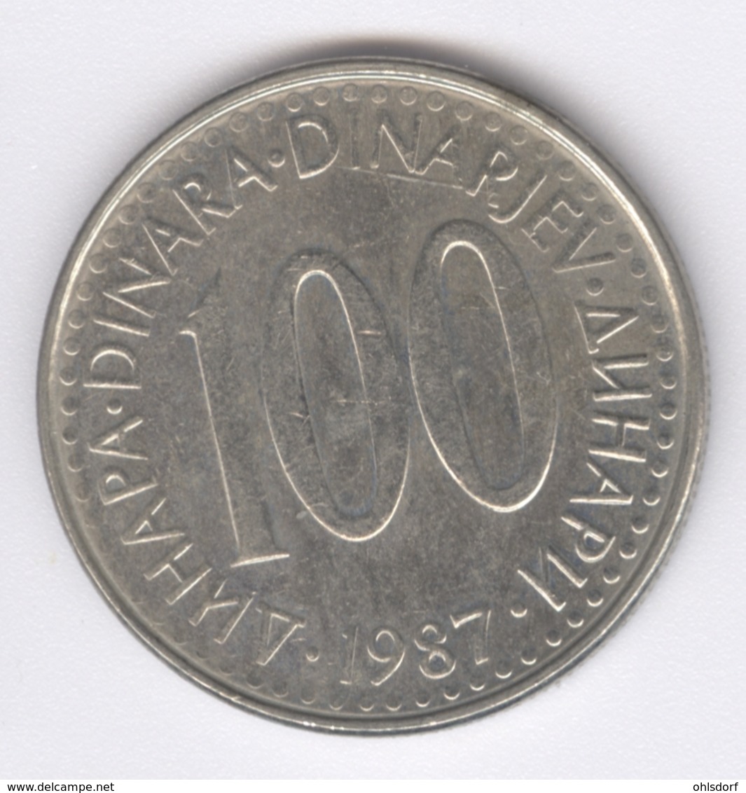 YUGOSLAVIA 1987: 100 Dinara, KM 114 - Yougoslavie