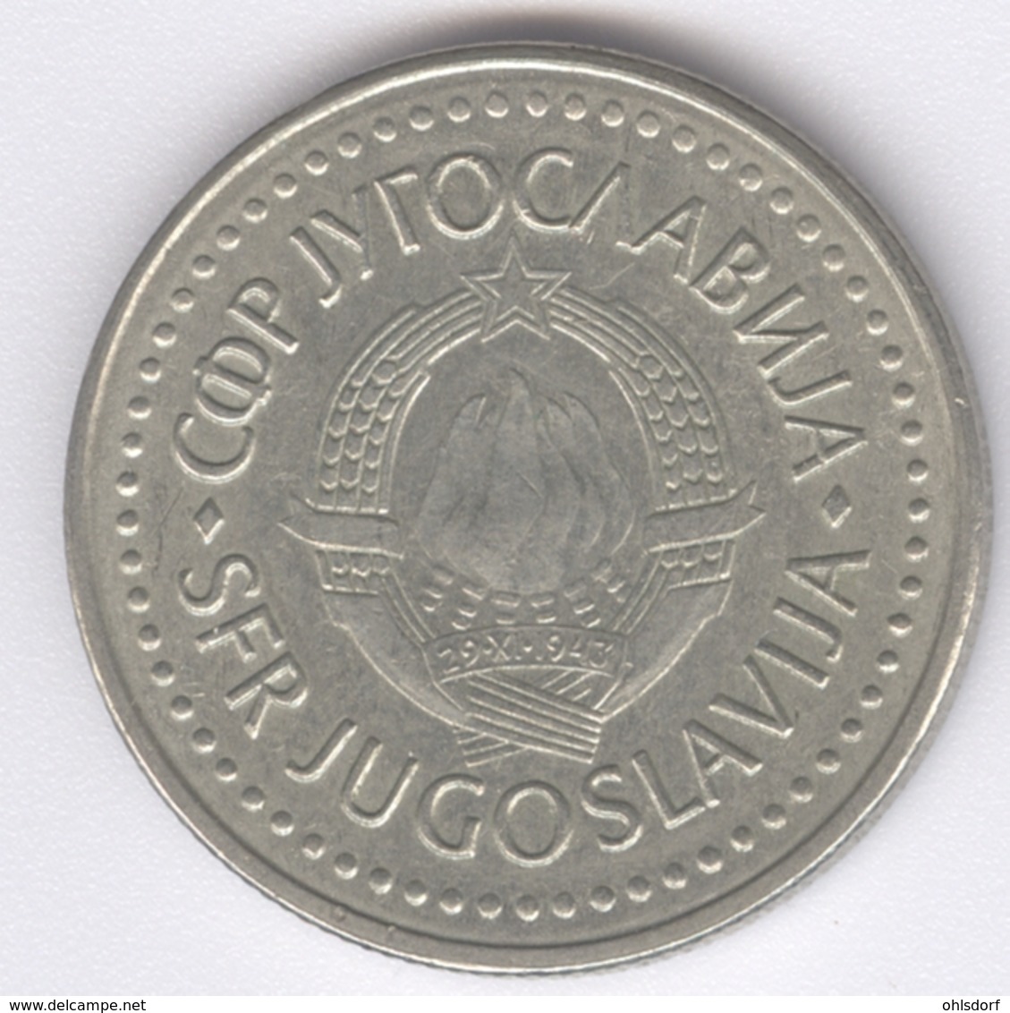 YUGOSLAVIA 1987: 20 Dinara, KM 112 - Yugoslavia