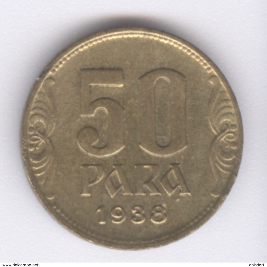 YUGOSLAVIA 1938: 50 Para, KM 18 - Yugoslavia