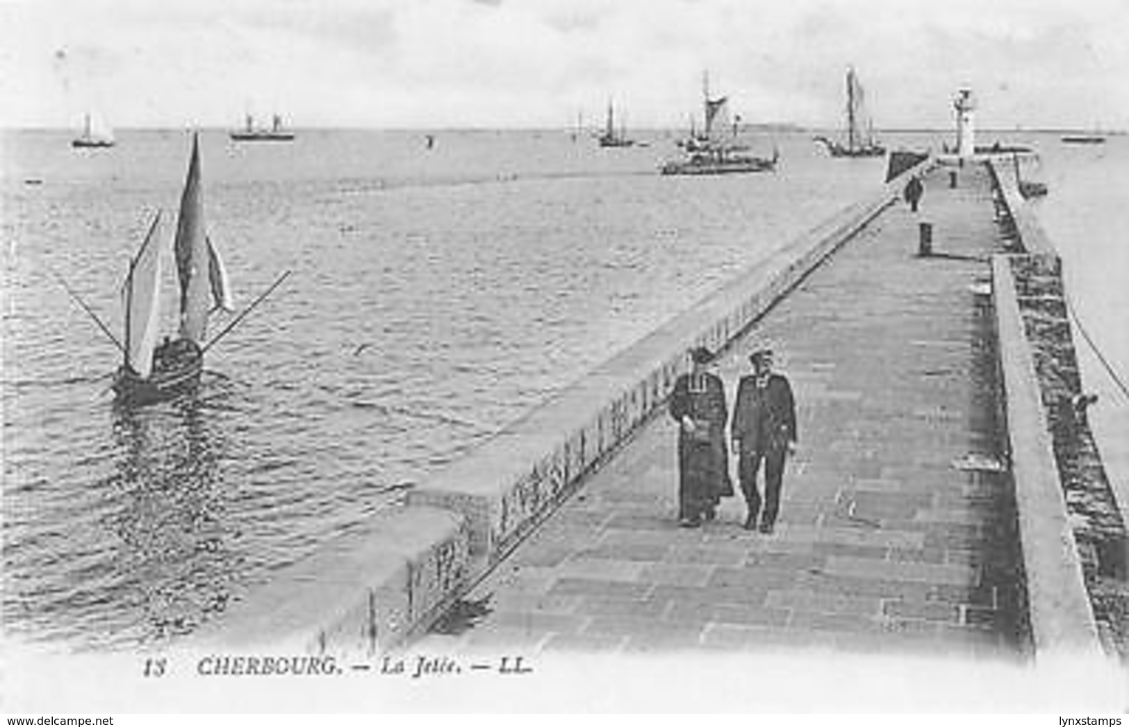 France Cherbourg - La Jetee, Bateaux, Boats CPA - Autres & Non Classés