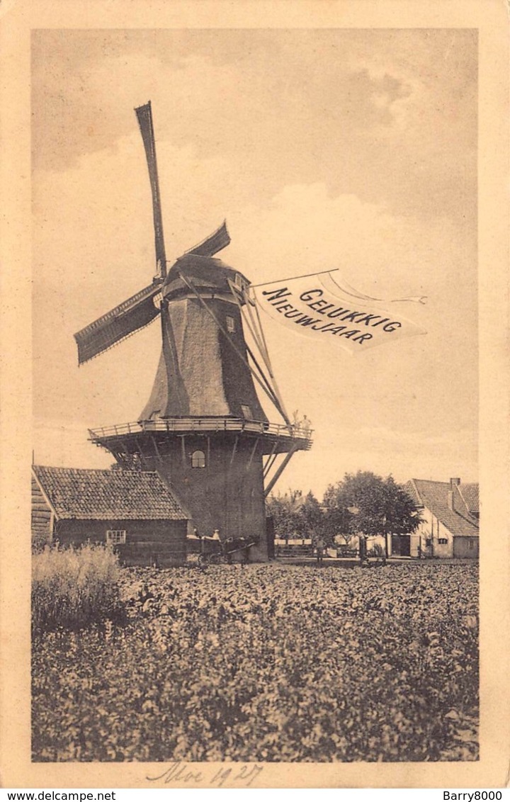 Windmolens Windmill Moulin Molen  Gelukkig Nieuwjaar   Barry 1110 - Moulins à Vent