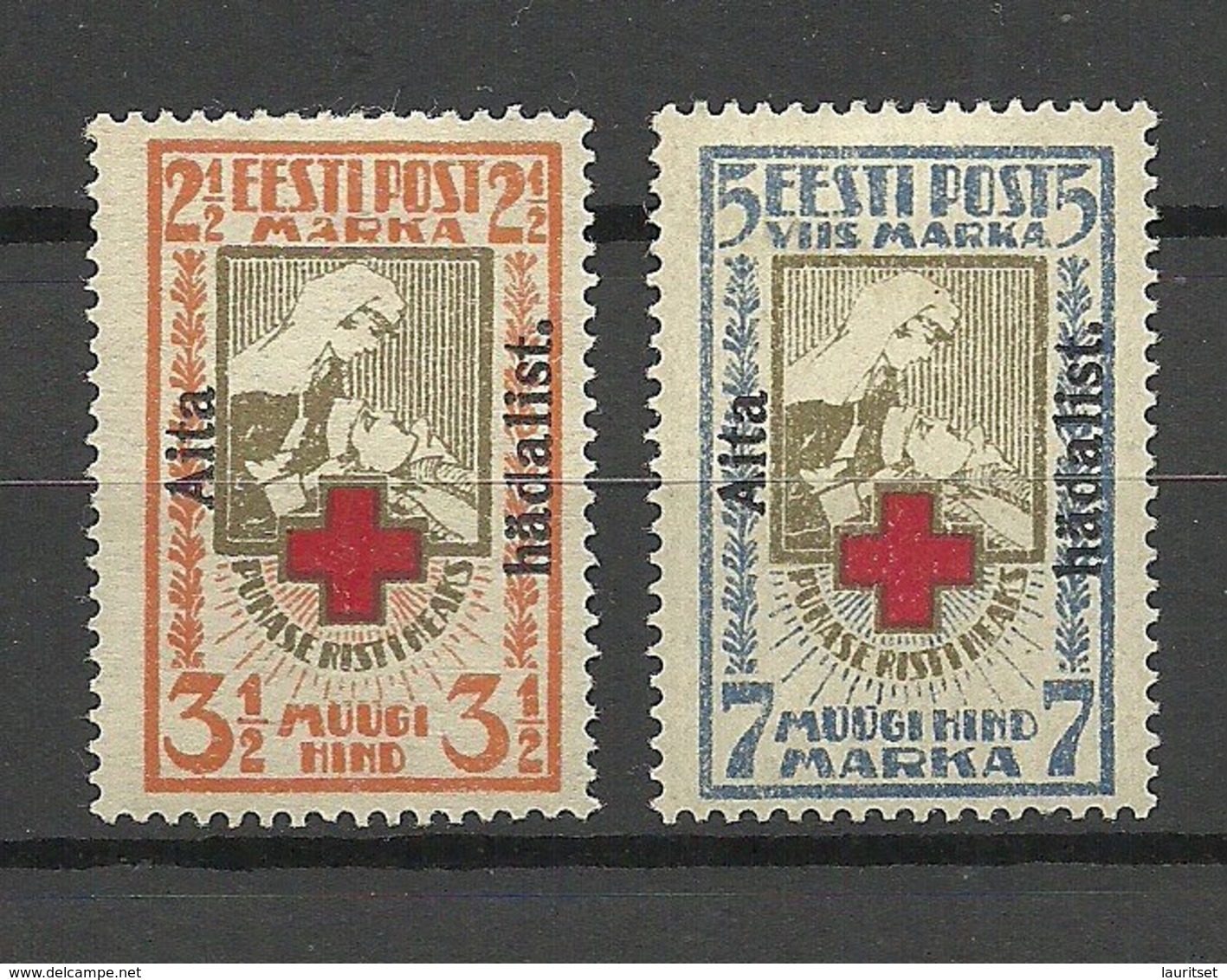 ESTLAND Estonia 1923 Michel 46 - 47 A * Incl. ERROR Abart At Mi 46 - Estland