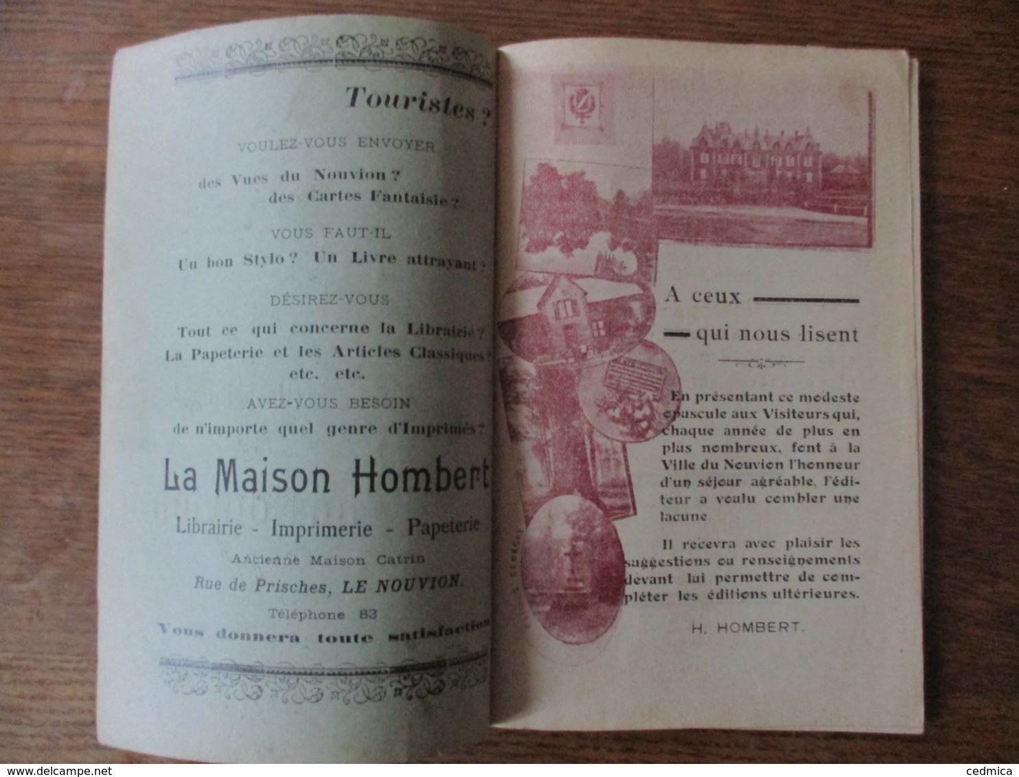 GUIDE PRATIQUE ET HISTORIQUE POUR LE NOUVION 1929 H.HOMBERT IMPRIMEUR-EDITEUR LE NOUVION EN THIERACHE 1929 - Dépliants Touristiques