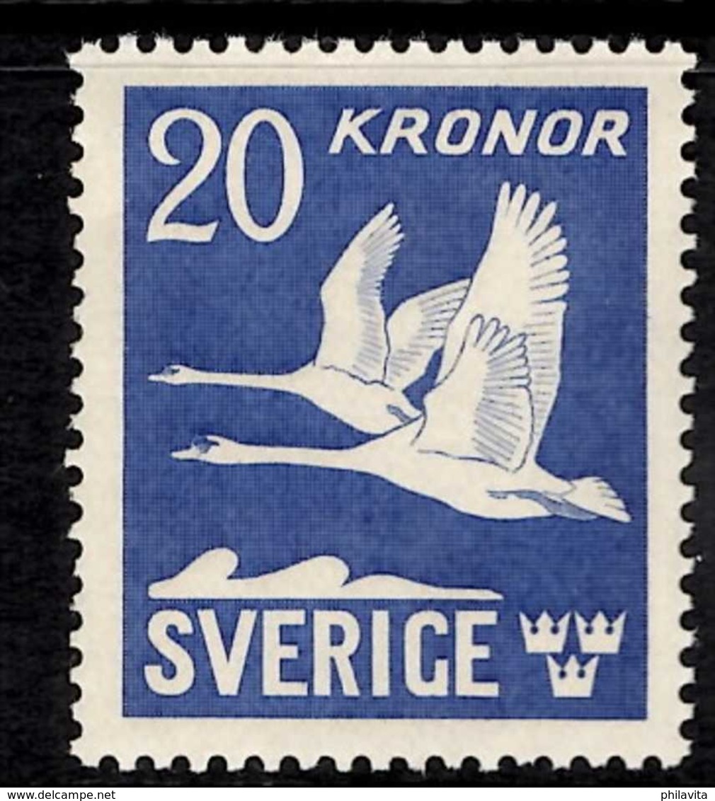 1942 Sweden - Flying Swans - Perforated All 4 Sides - MNH** MI 290B KW 130 MIE - Nuevos