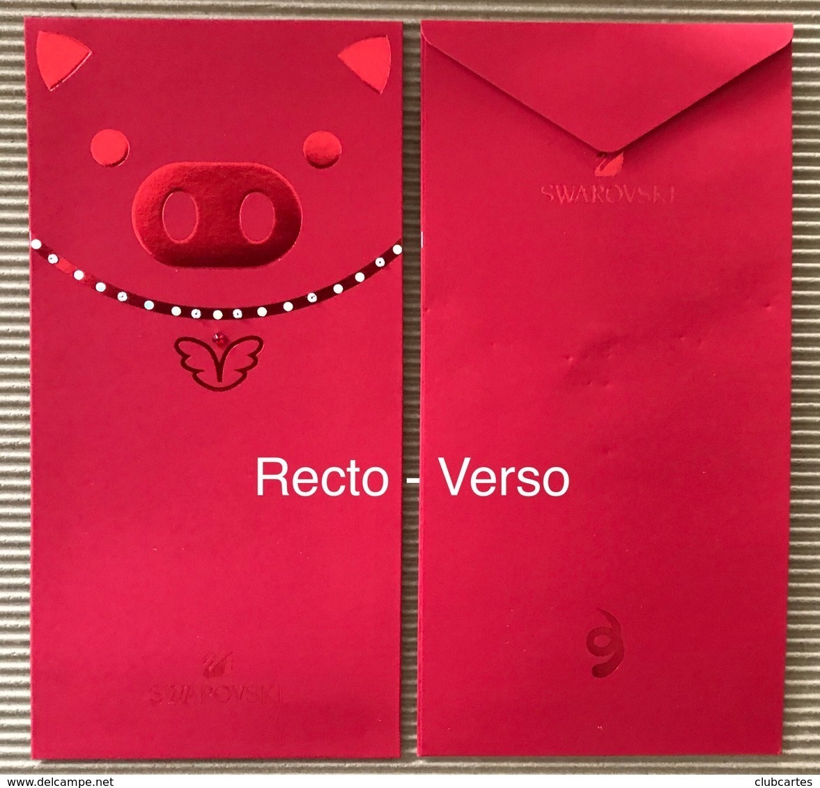 CC Chinese New Year 'SWAROVSKI' NOUVEL AN CHINOIS Cards CNY 2019 RECHERCHÉE! - Modern (from 1961)