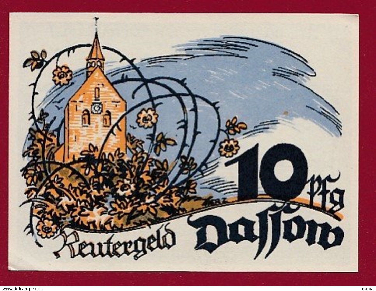 Allemagne 1 Notgeld 10 Pfenning Stadt Dassow (Série Complète)   Dans L 'état Lot N °5127 - Collections