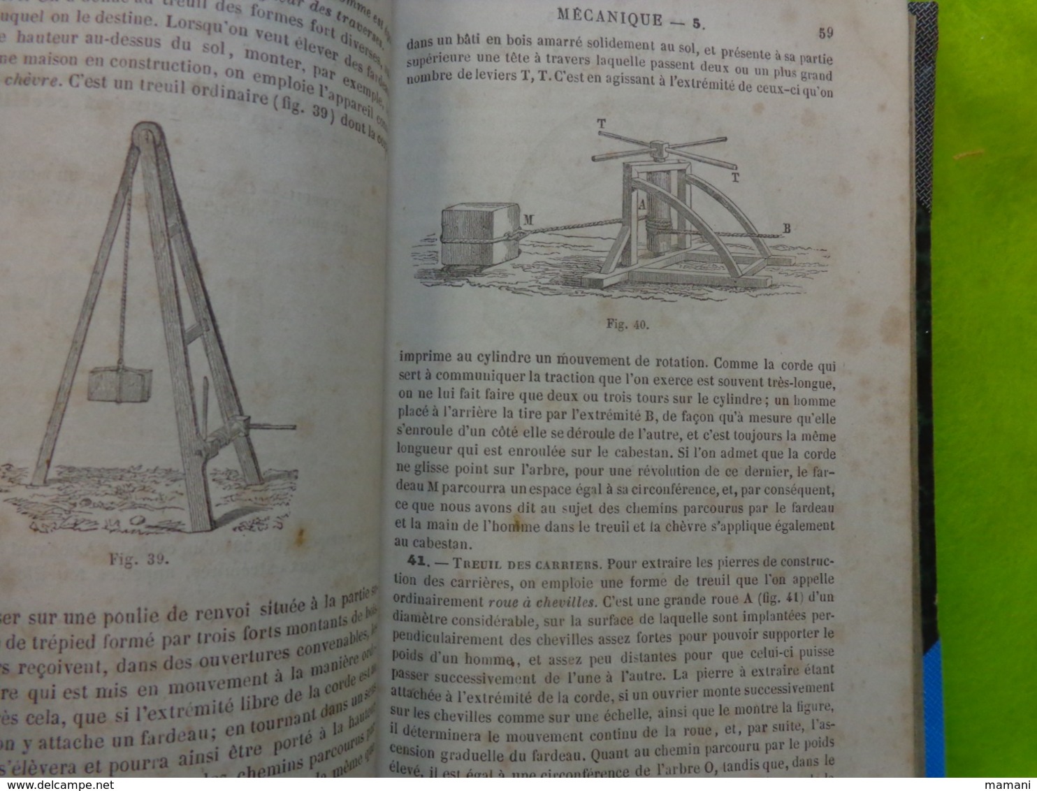 Cours De Mecanique Programme Bac Es-sciences 1857-privat Deschanel-paris Dezobry Etc...nombreuses Figures - 1801-1900