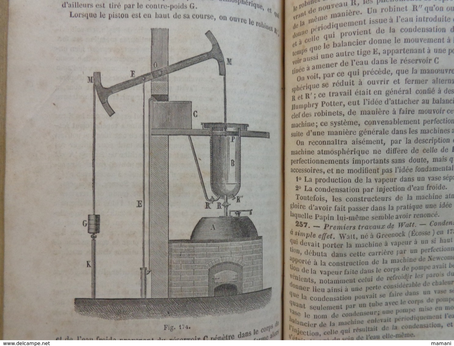 cours de mecanique programme bac es-sciences 1857-privat deschanel-paris dezobry etc...nombreuses figures