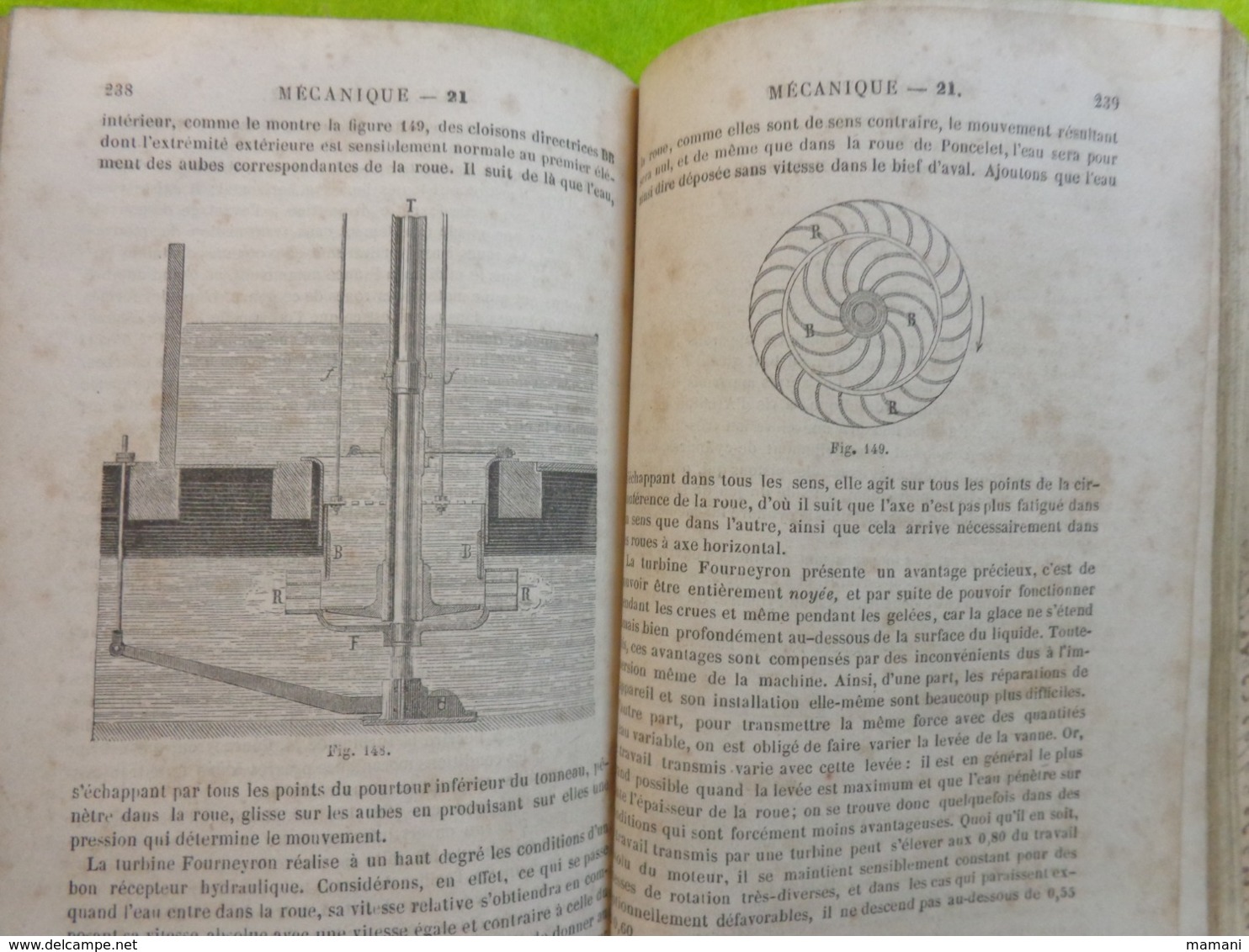 cours de mecanique programme bac es-sciences 1857-privat deschanel-paris dezobry etc...nombreuses figures