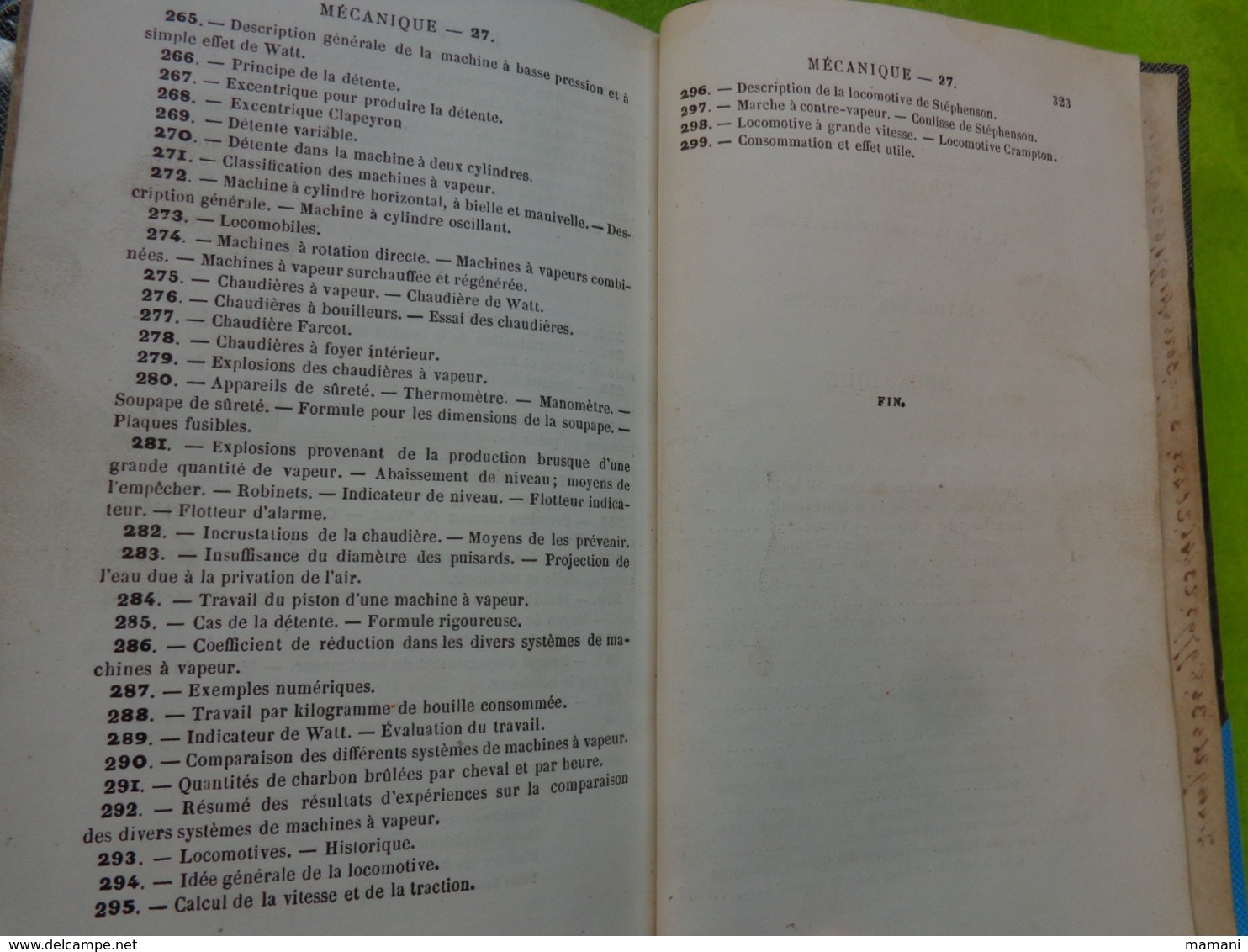 cours de mecanique programme bac es-sciences 1857-privat deschanel-paris dezobry etc...nombreuses figures