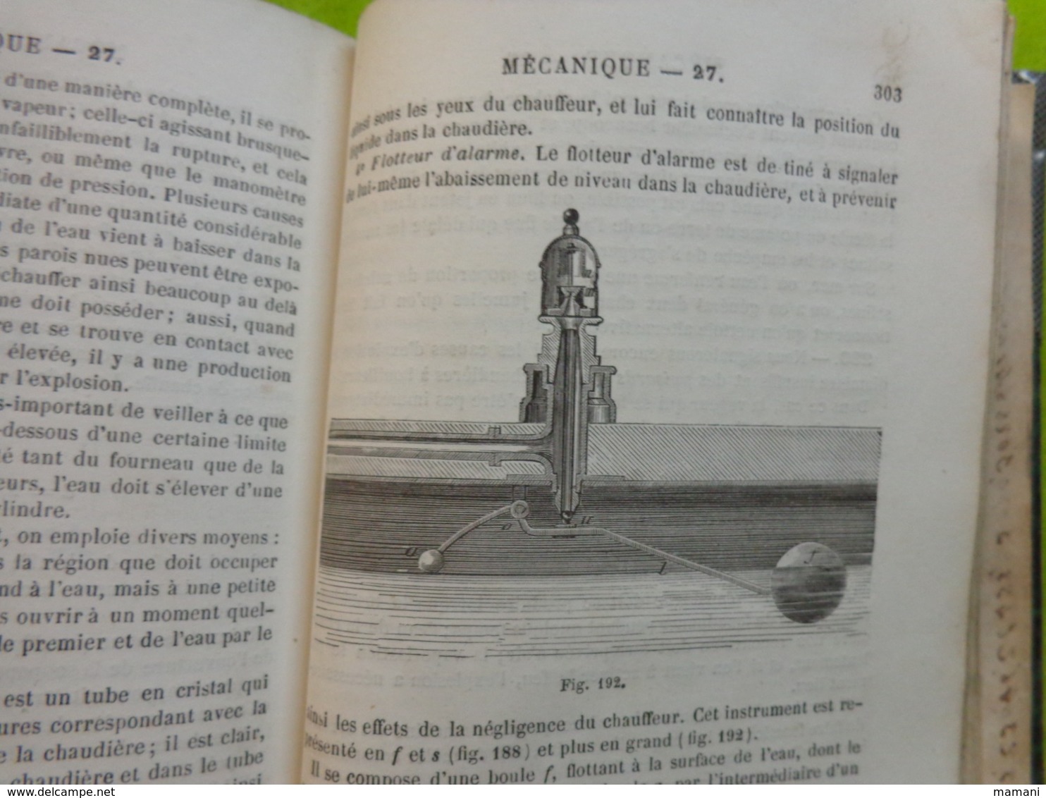 cours de mecanique programme bac es-sciences 1857-privat deschanel-paris dezobry etc...nombreuses figures