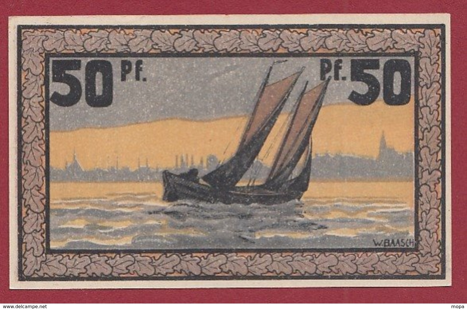 Allemagne 1 Notgeld 50 Pfenning Stadt Eckernförde (RARE- SERIE COMPLETE)  Dans L 'état Lot N °5143 - Collections