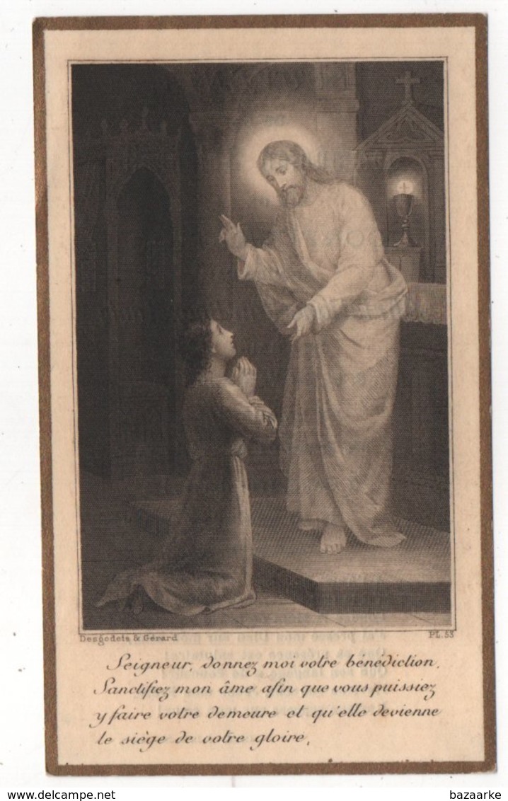 SOUVENIR COMMUNION SOLENNELLE CHRISTIANE VAN BOCXTAELE GAND 1915 - Devotieprenten